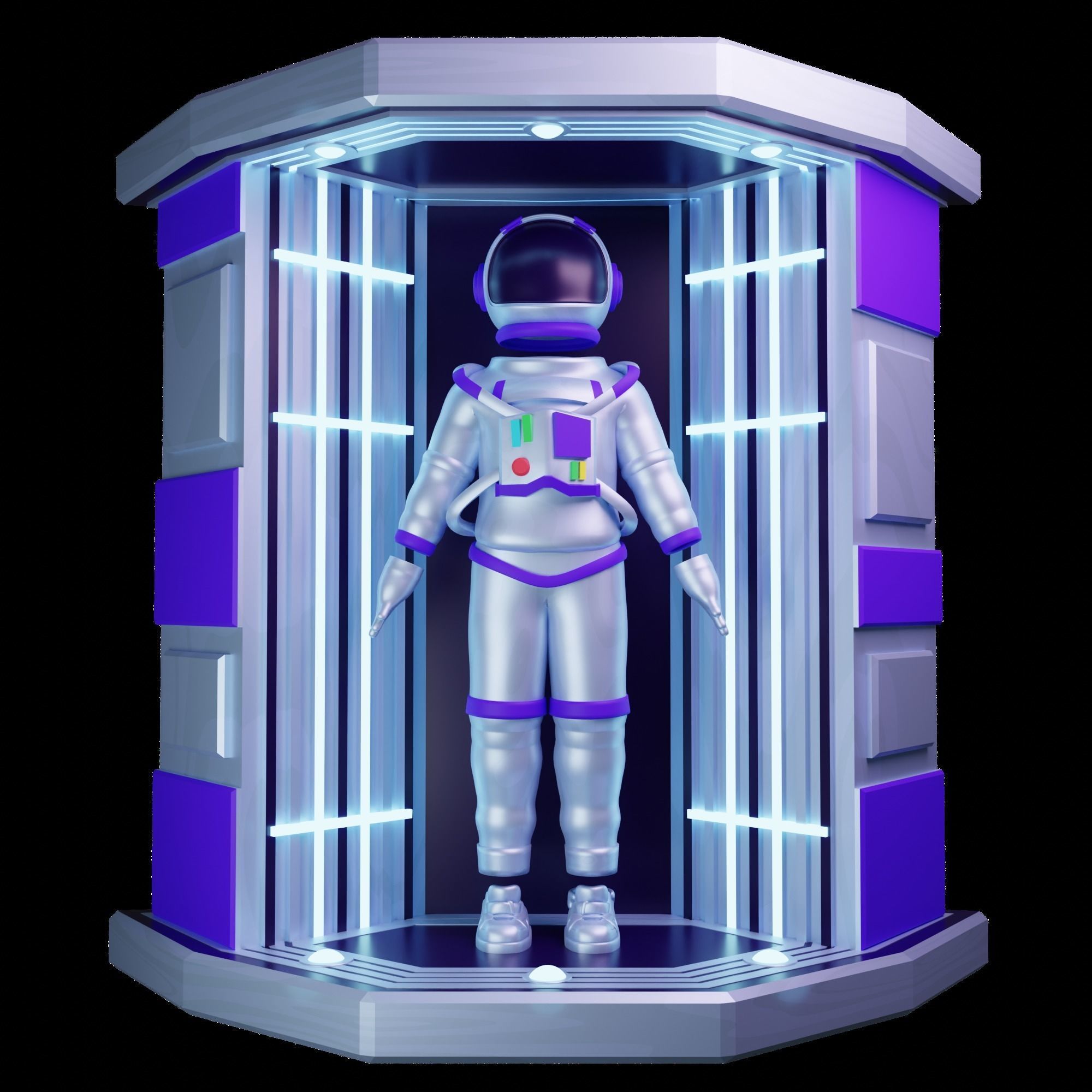 3D Space Icons 3D model_33