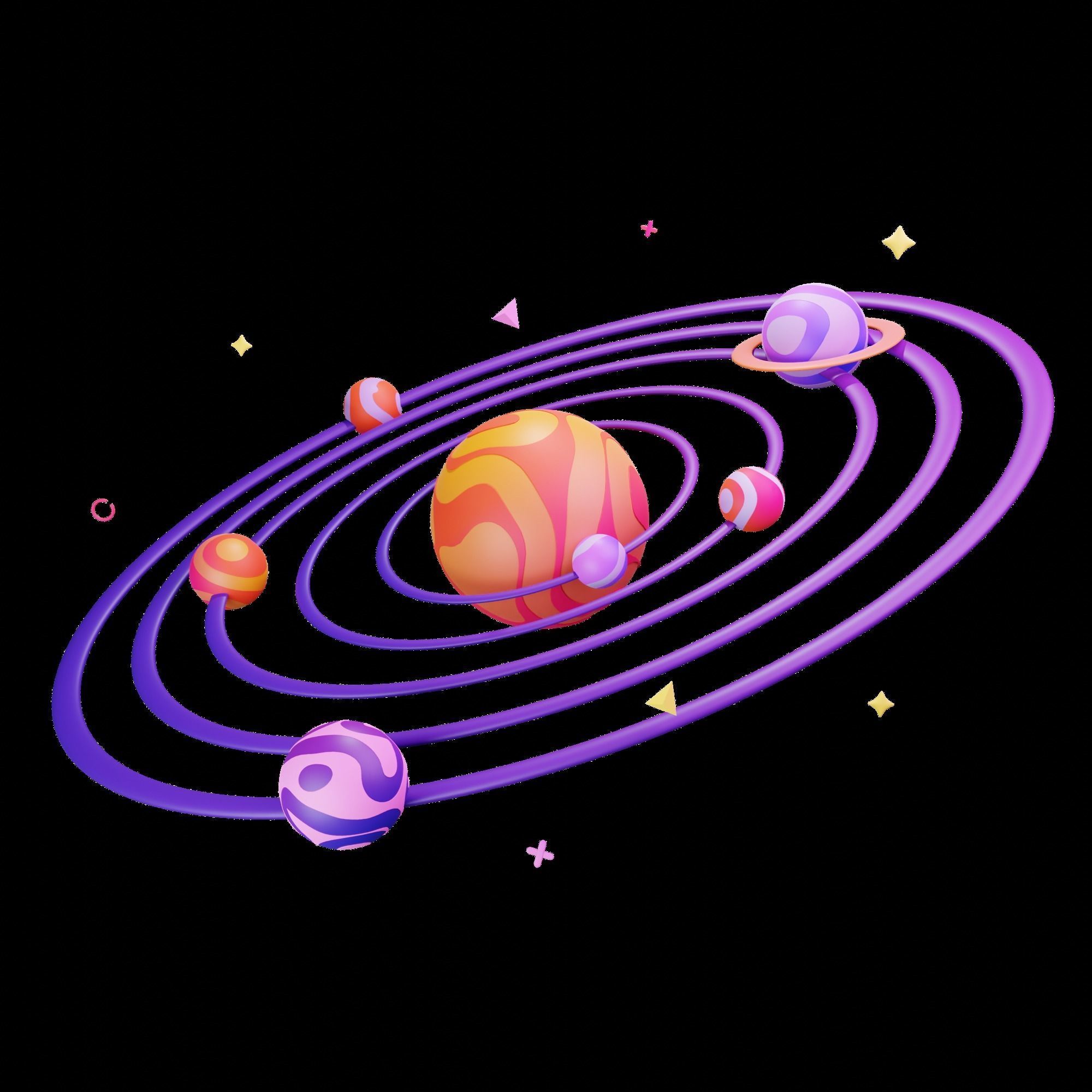 3D Space Icons 3D model_16