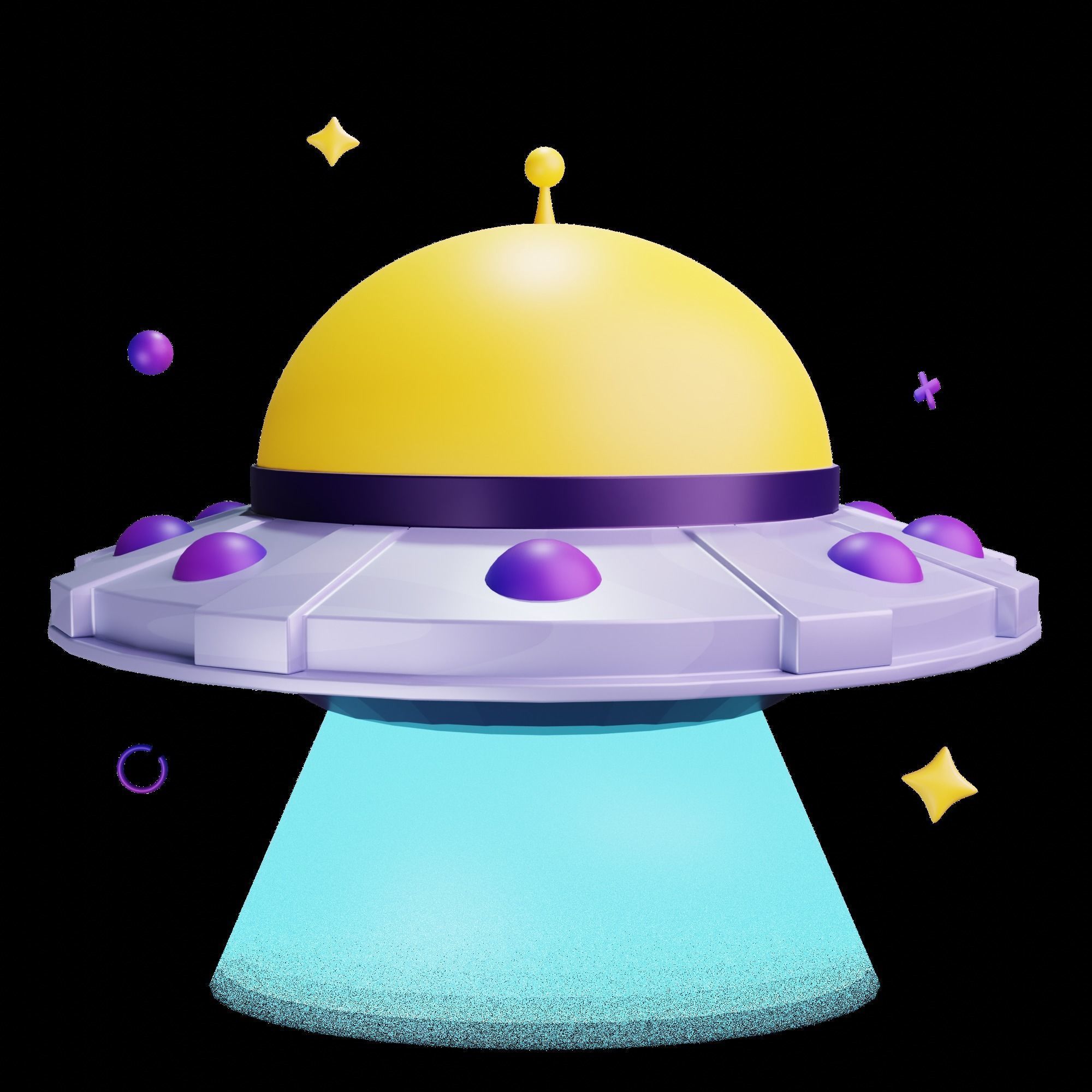 3D Space Icons 3D model_27