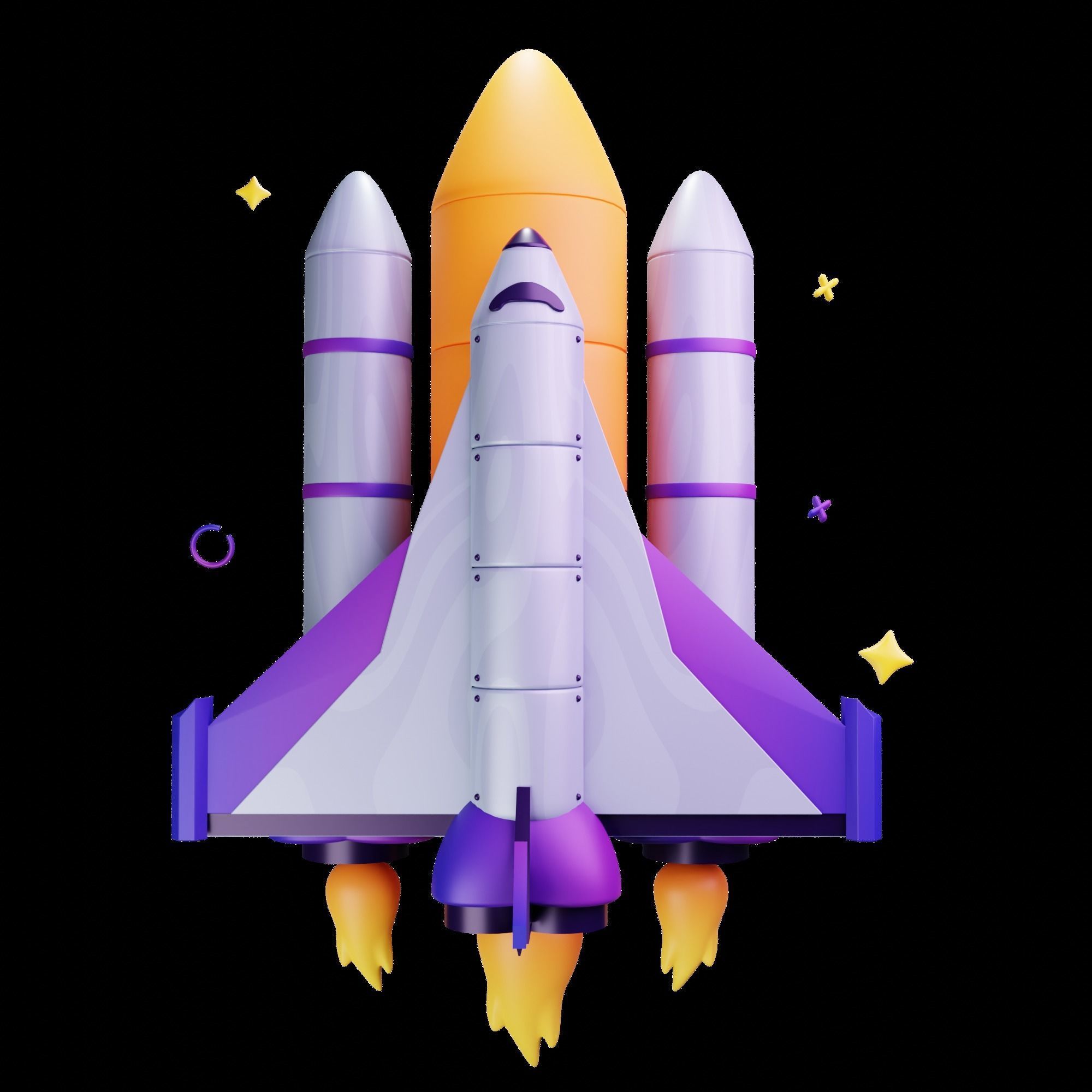 3D Space Icons 3D model_26