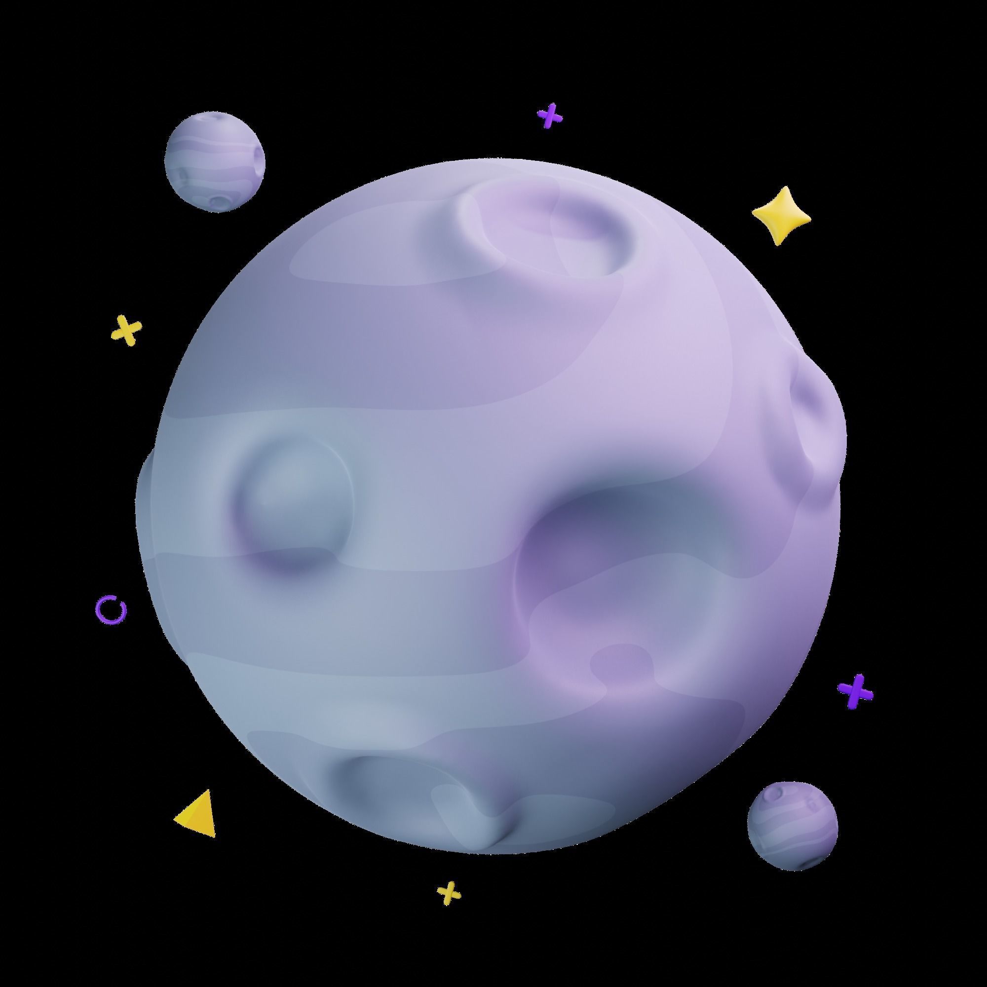 3D Space Icons 3D model_11