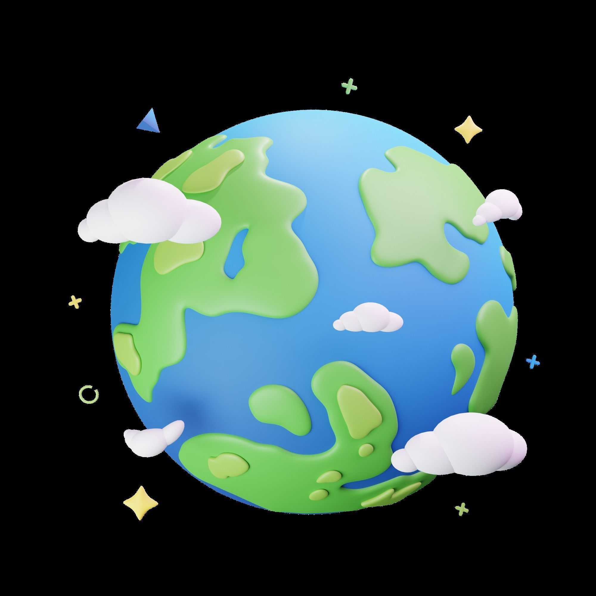 3D Space Icons 3D model_17