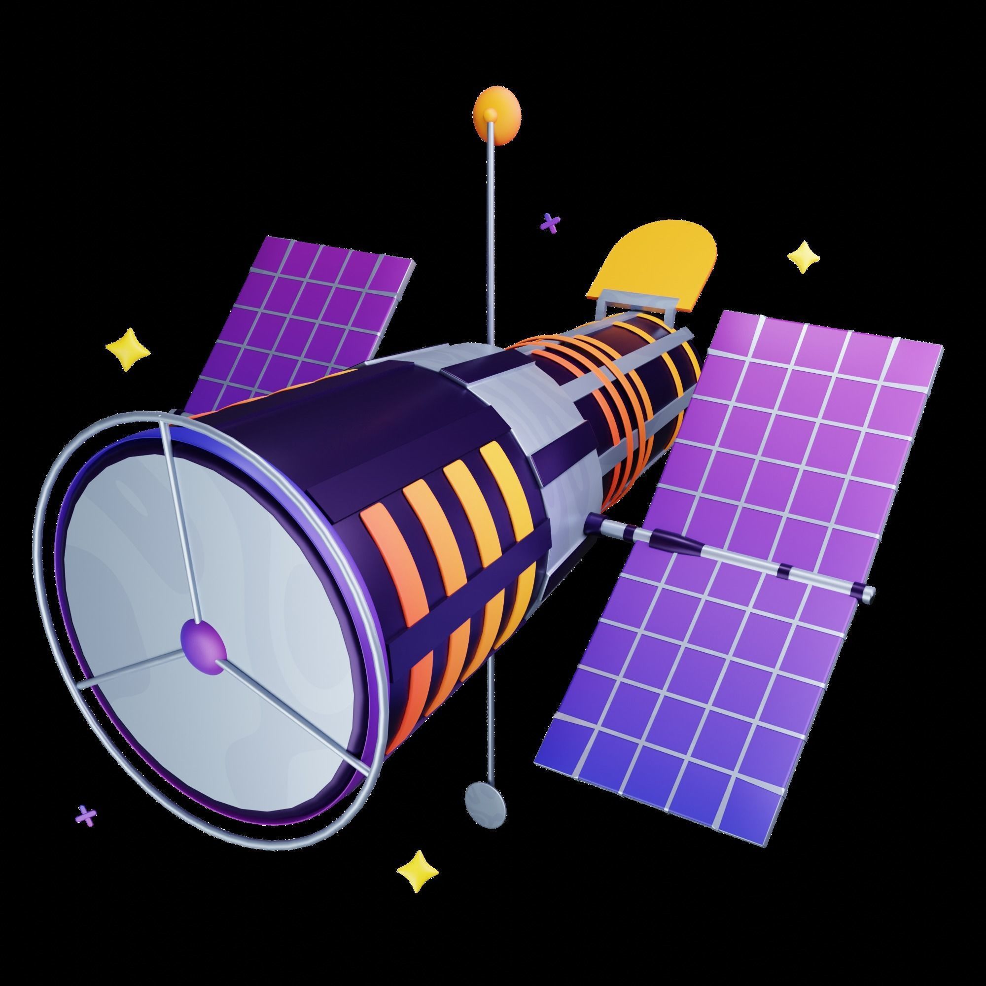 3D Space Icons 3D model_21