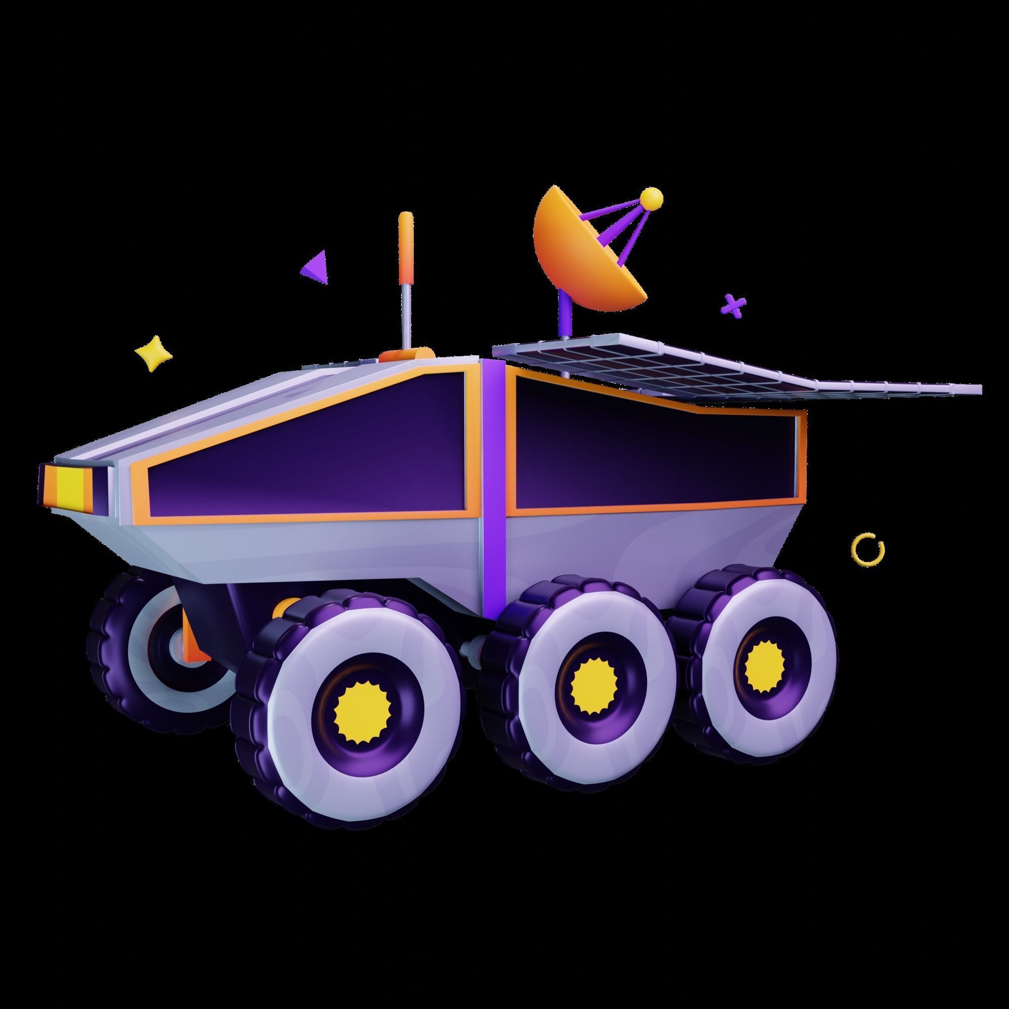 3D Space Icons 3D model_19