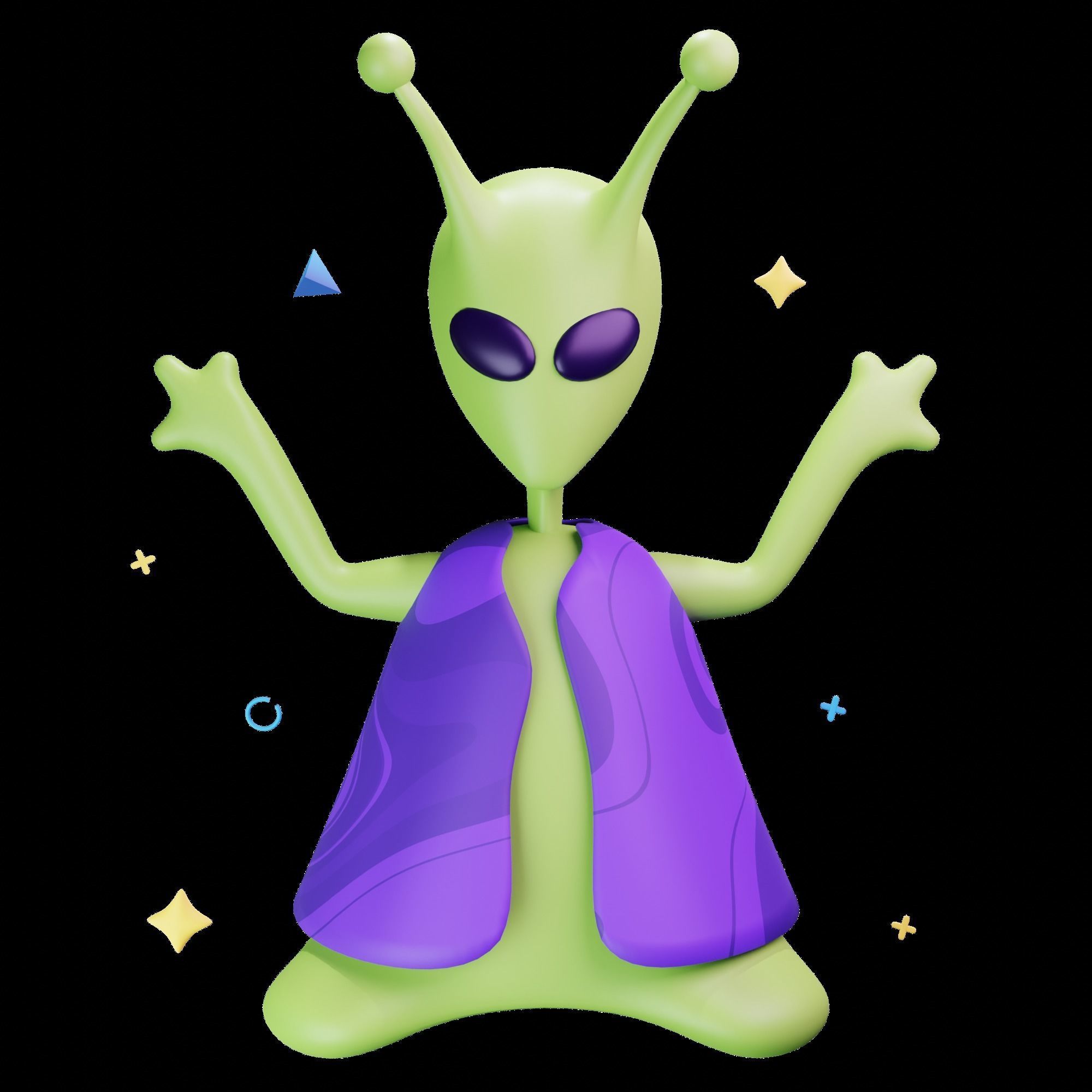 3D Space Icons 3D model_23