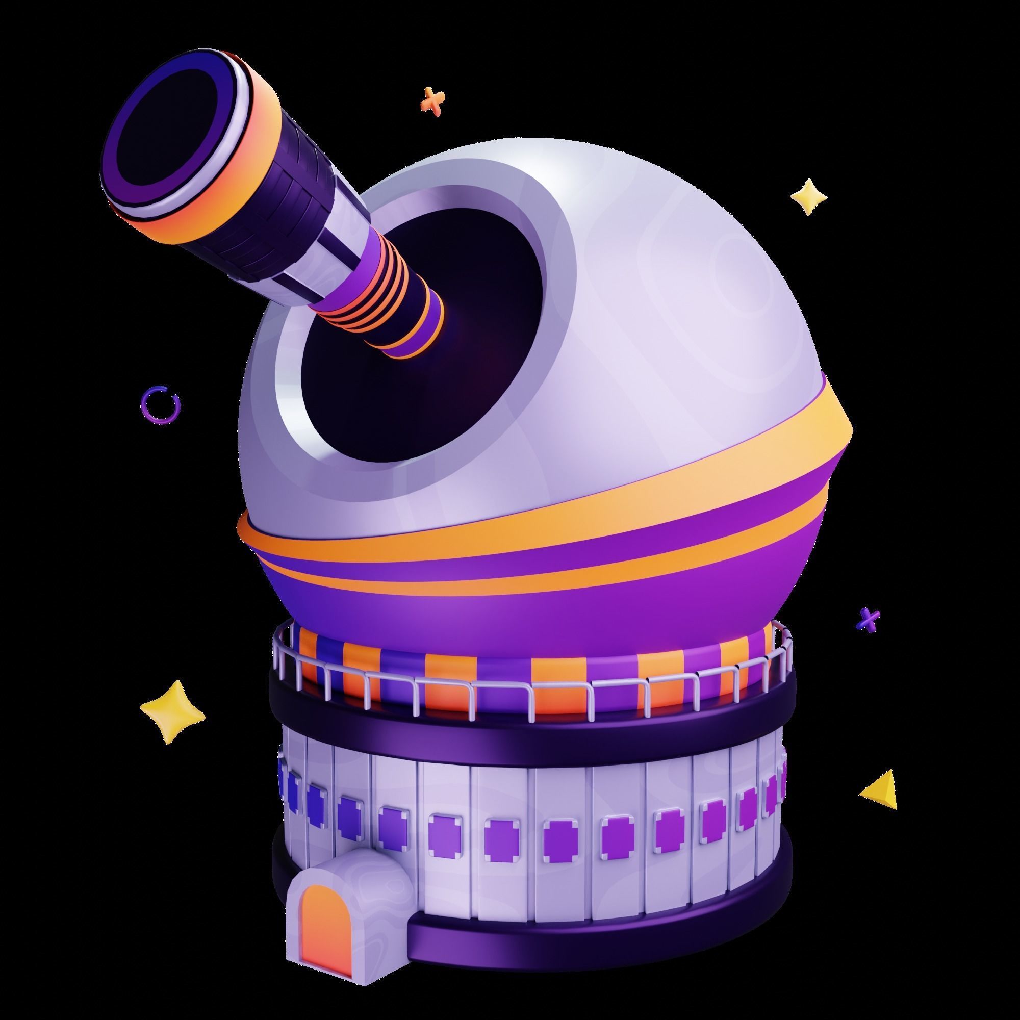 3D Space Icons 3D model_15