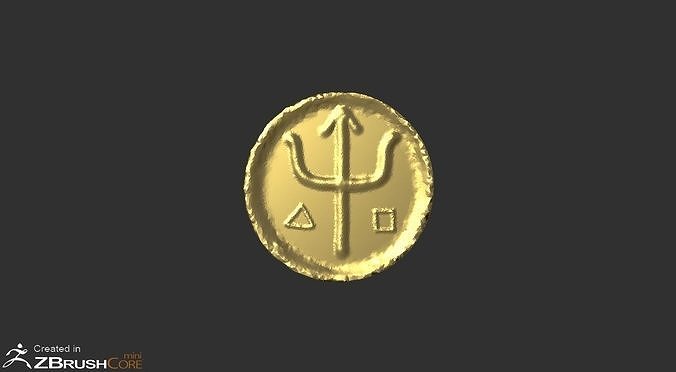 GoldCoin Low-poly 3D model