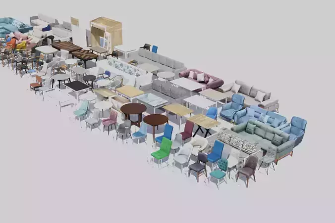 3D Scanned furtinures Collection