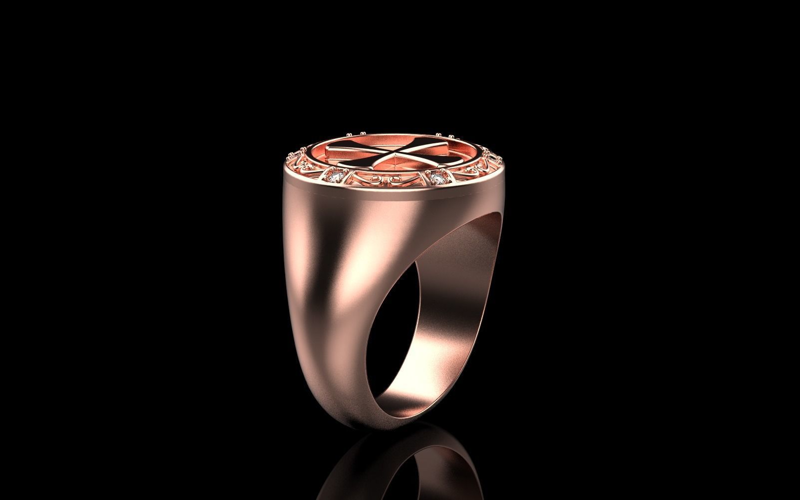 Cross ring model 353 3D print model_23