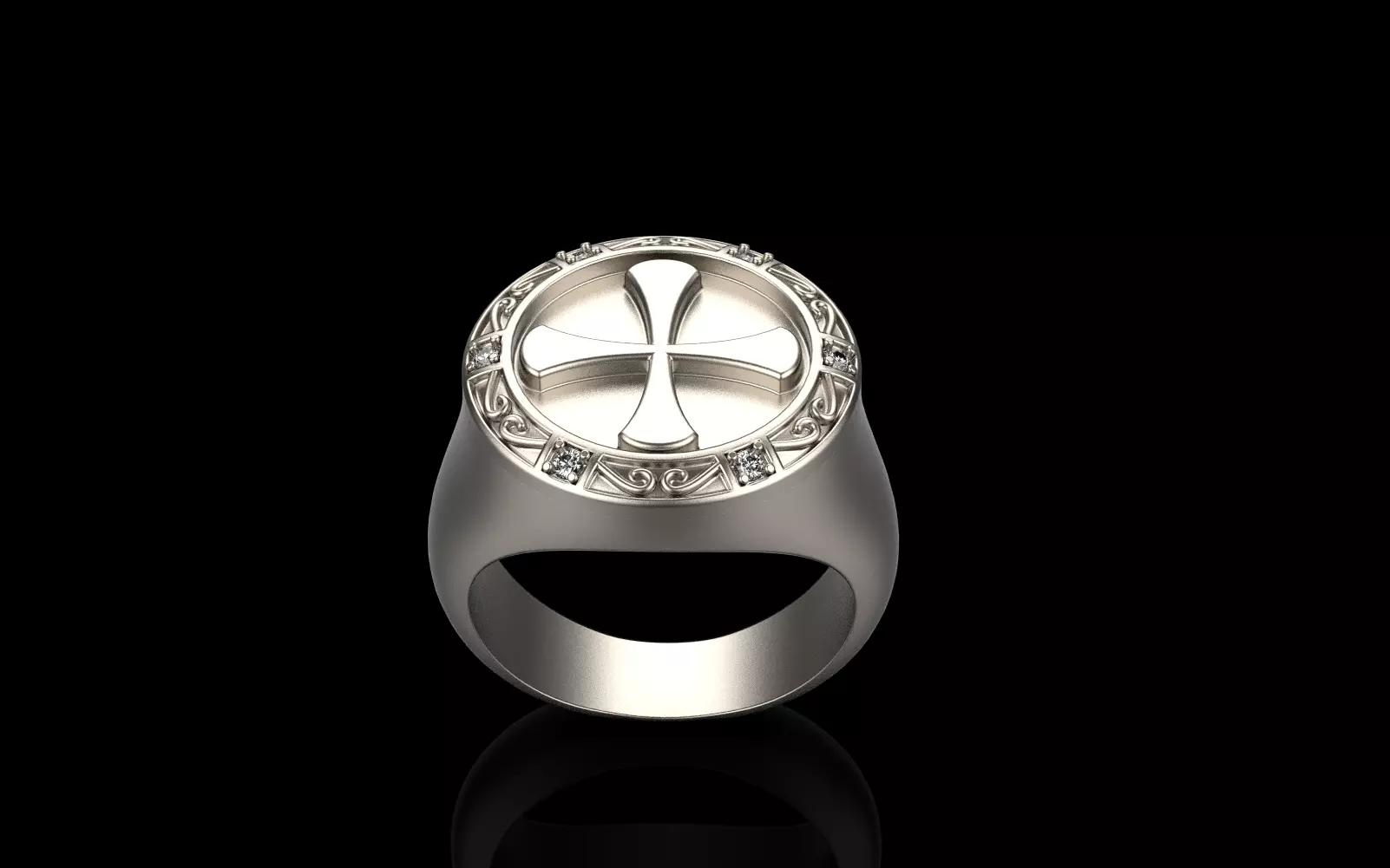 Cross ring model 353 3D print model_0