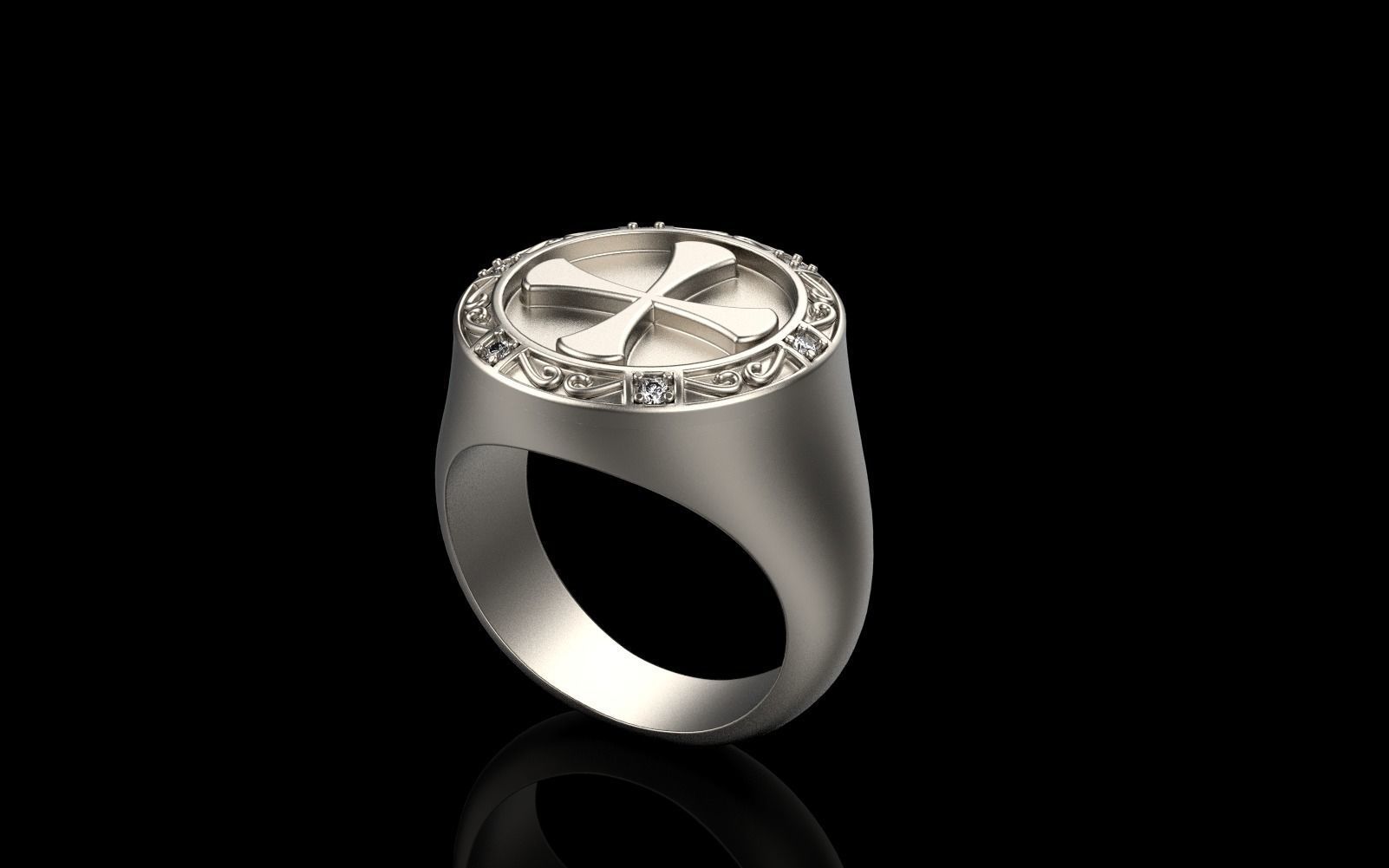 Cross ring model 353 3D print model_15