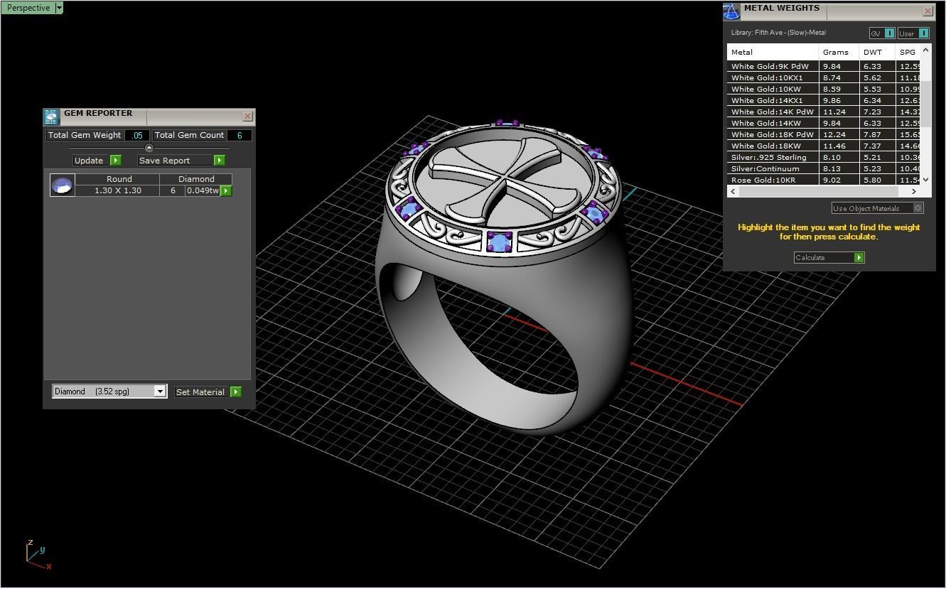 Cross ring model 353 3D print model_6