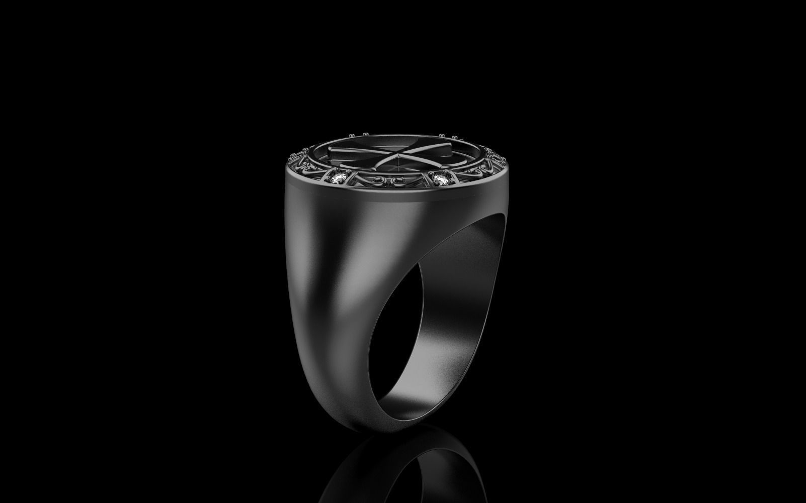 Cross ring model 353 3D print model_22