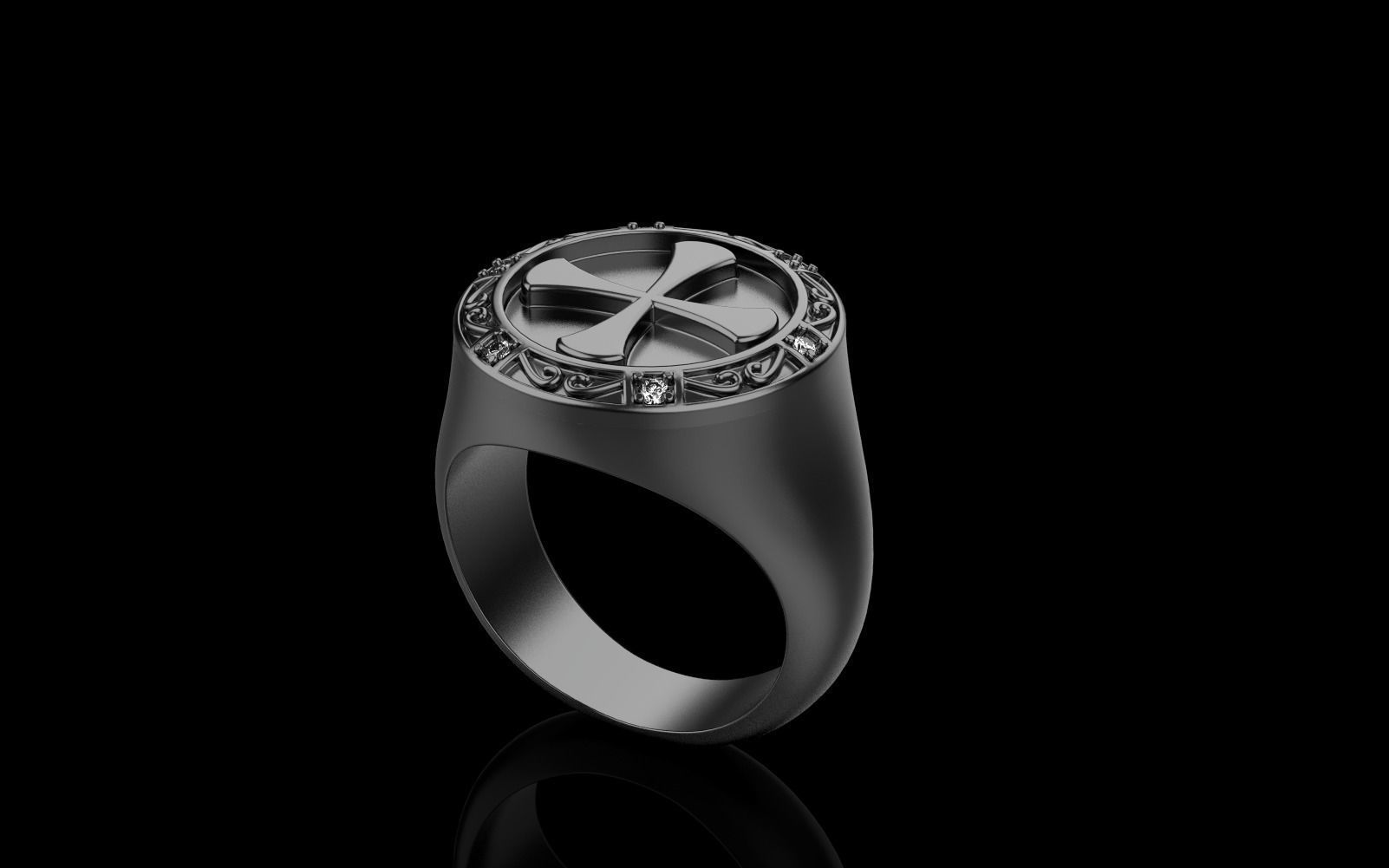 Cross ring model 353 3D print model_17