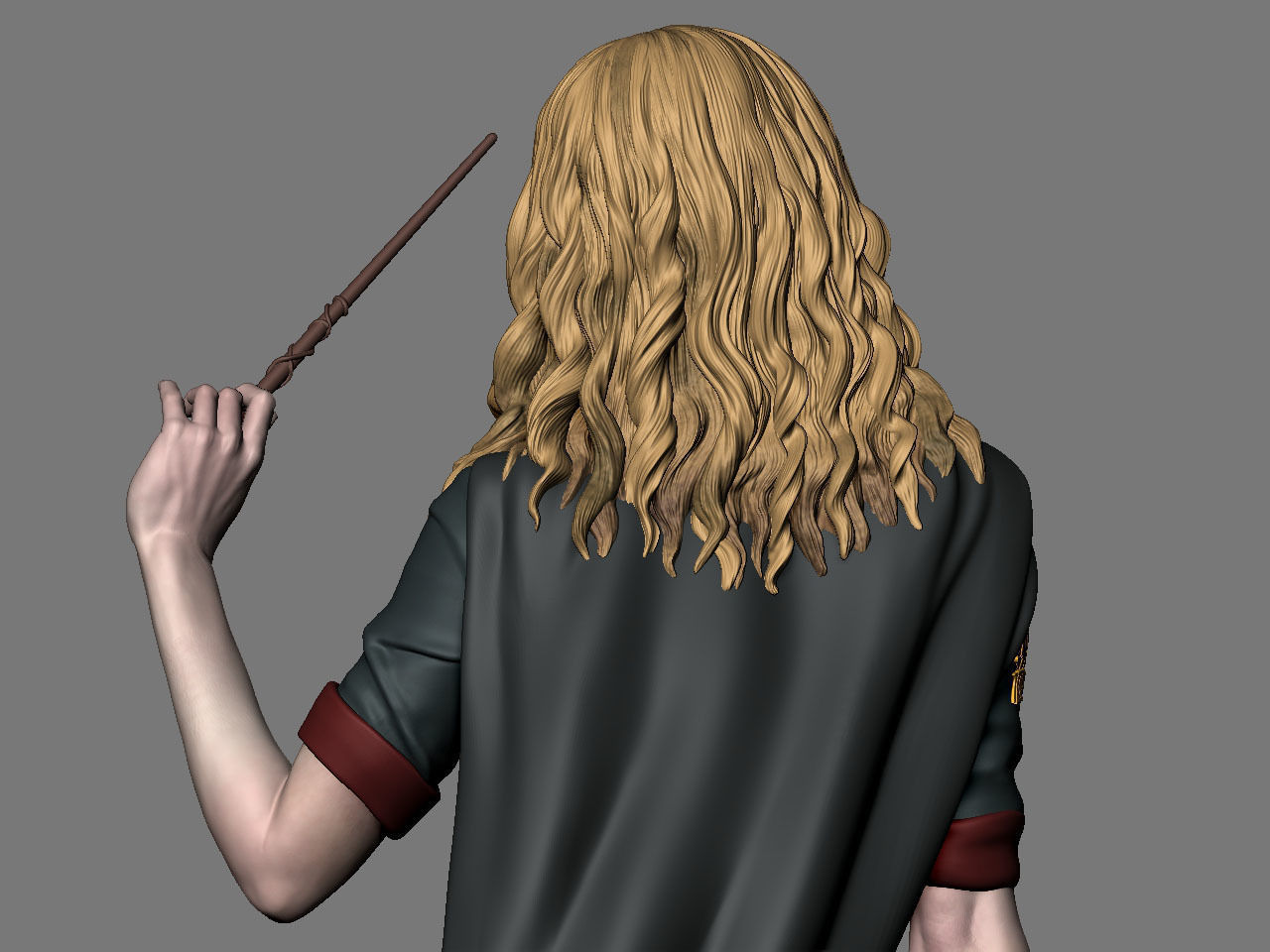 Hermione Adult on the Broomstick NSFW 3D print model_24