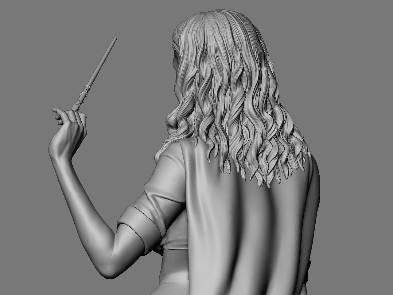 Hermione Adult on the Broomstick NSFW 3D print model_23