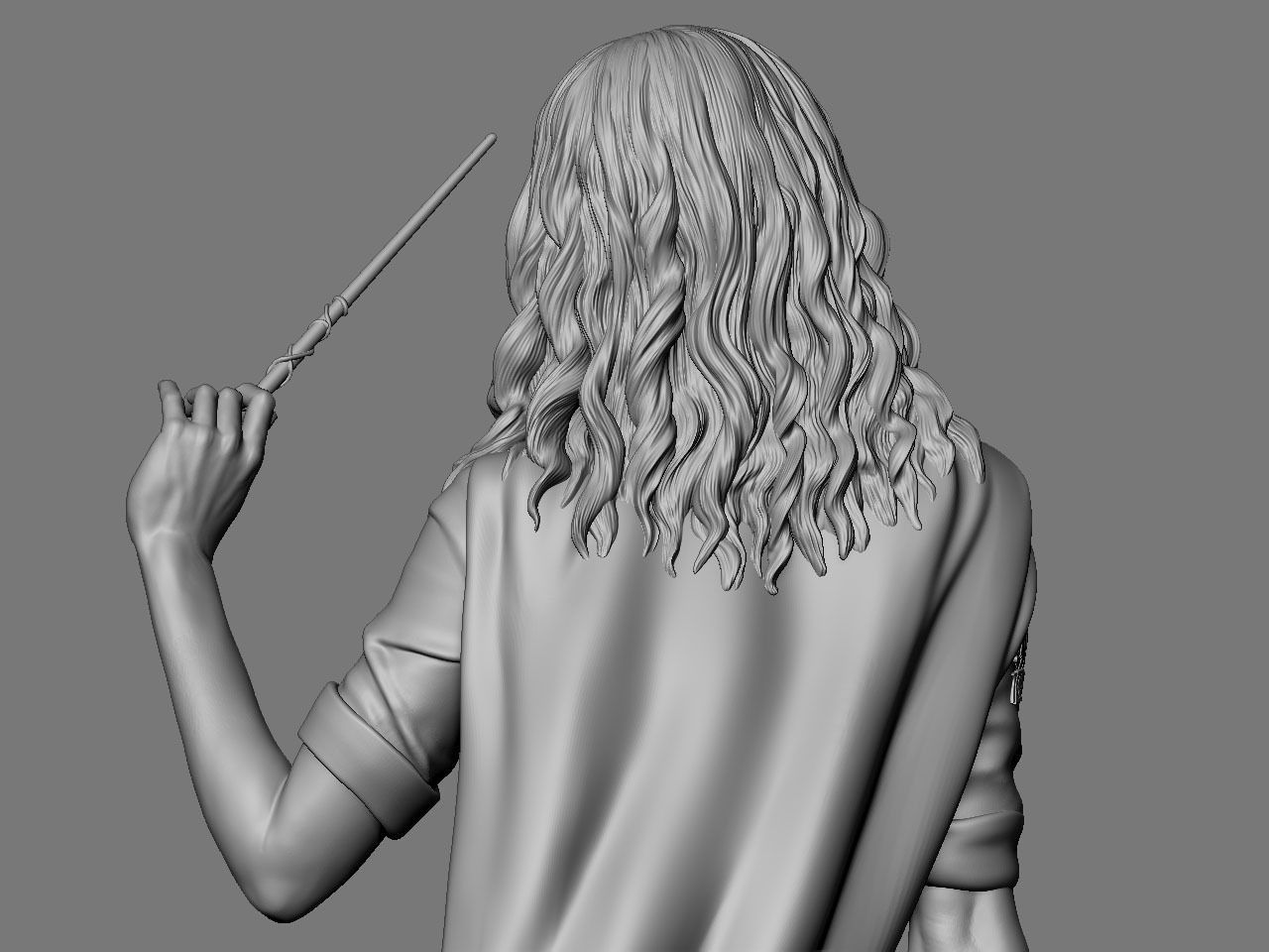 Hermione Adult on the Broomstick NSFW 3D print model_25
