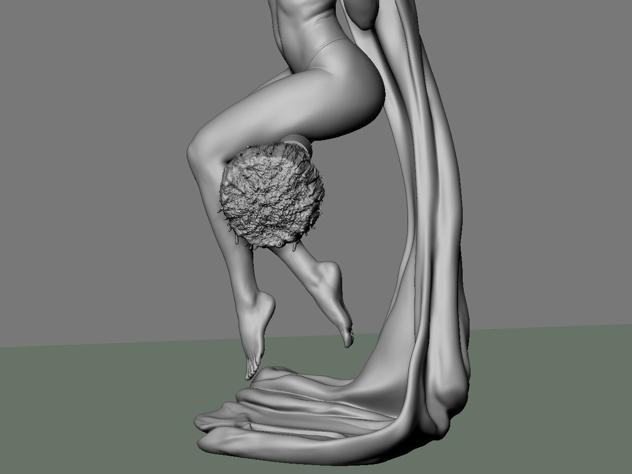 Hermione Adult on the Broomstick NSFW 3D print model_37