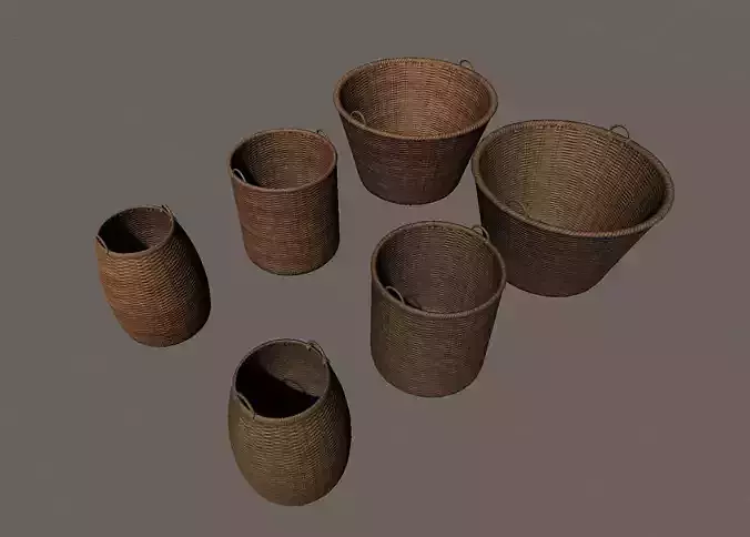 3D model Pack Baskets