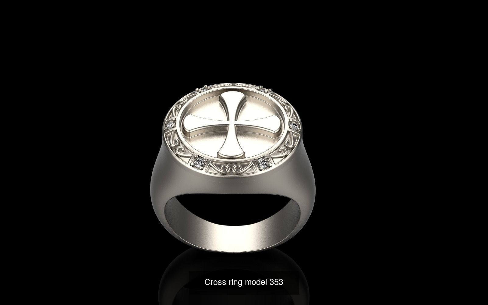 Cross ring pendant earring collection _2