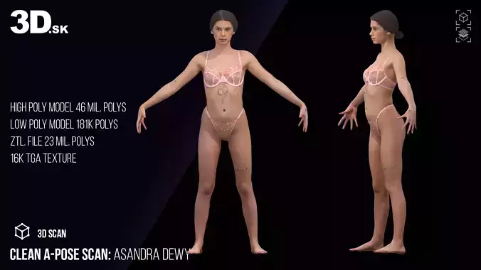 Clean A Pose Scan Asandra Dewy Underwear