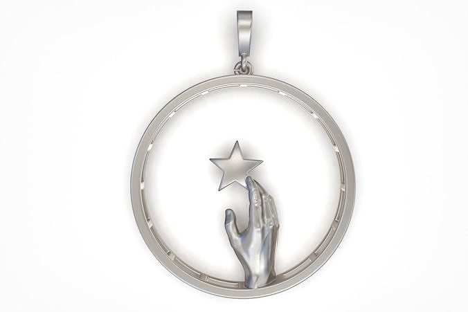Hands Pendant Necklace 3D print model