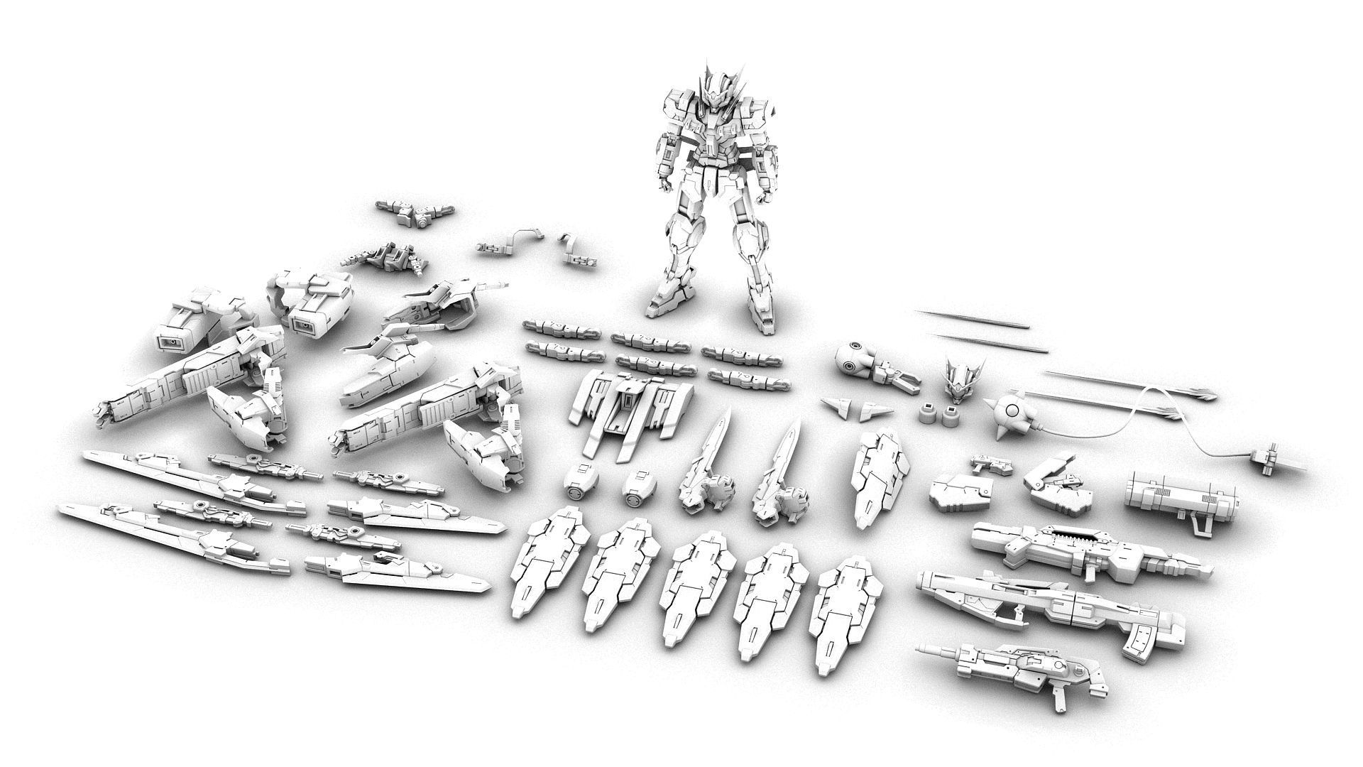 MOBILE SUIT GNY-001F GUNDAM ASTRAEA TYPE-F AVARANG DASH OP-SET 3D model_15