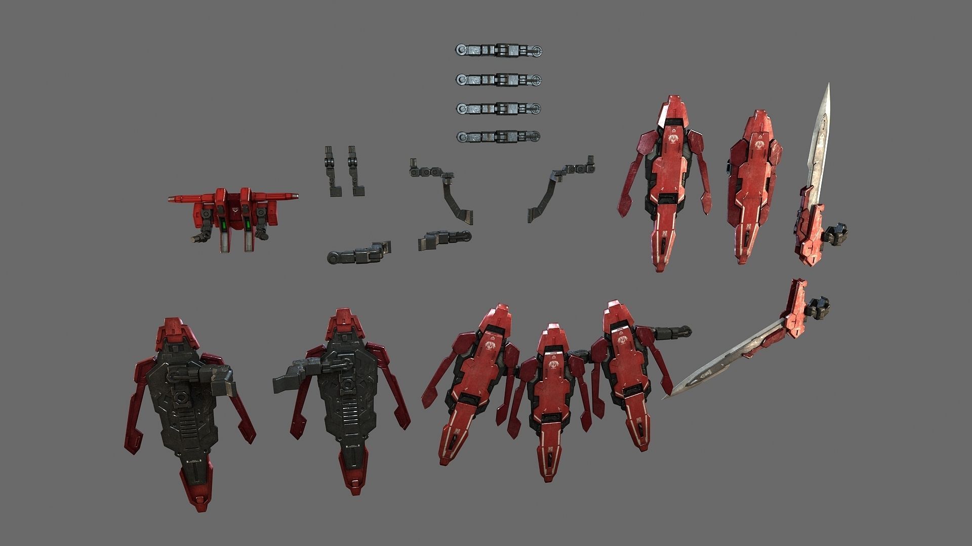 MOBILE SUIT GNY-001F GUNDAM ASTRAEA TYPE-F AVARANG DASH OP-SET 3D model_10