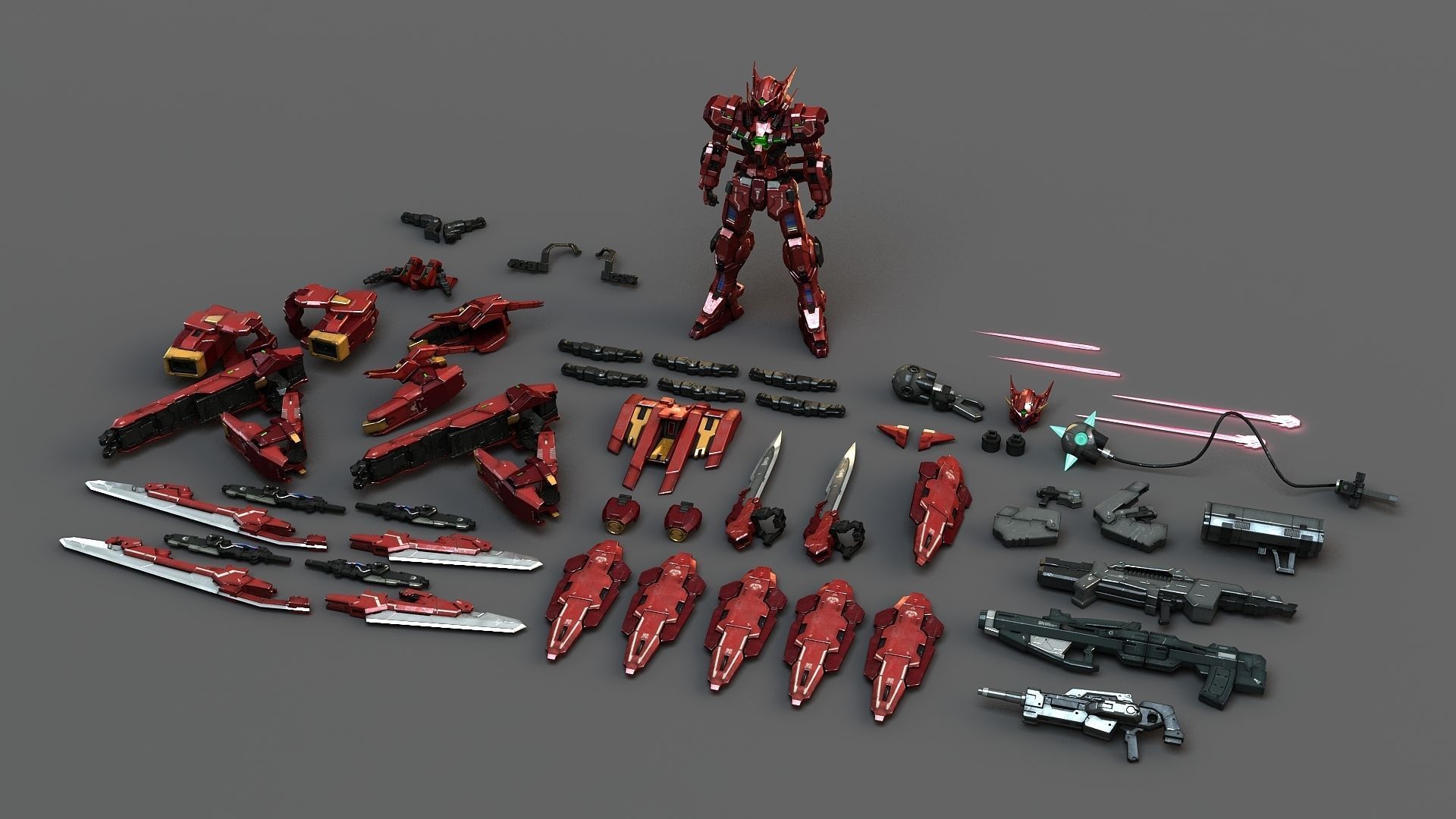 MOBILE SUIT GNY-001F GUNDAM ASTRAEA TYPE-F AVARANG DASH OP-SET 3D model_13