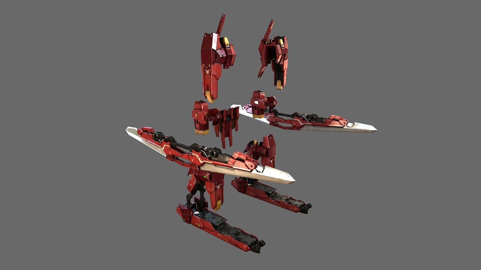 MOBILE SUIT GNY-001F GUNDAM ASTRAEA TYPE-F AVARANG DASH OP-SET 3D model_12