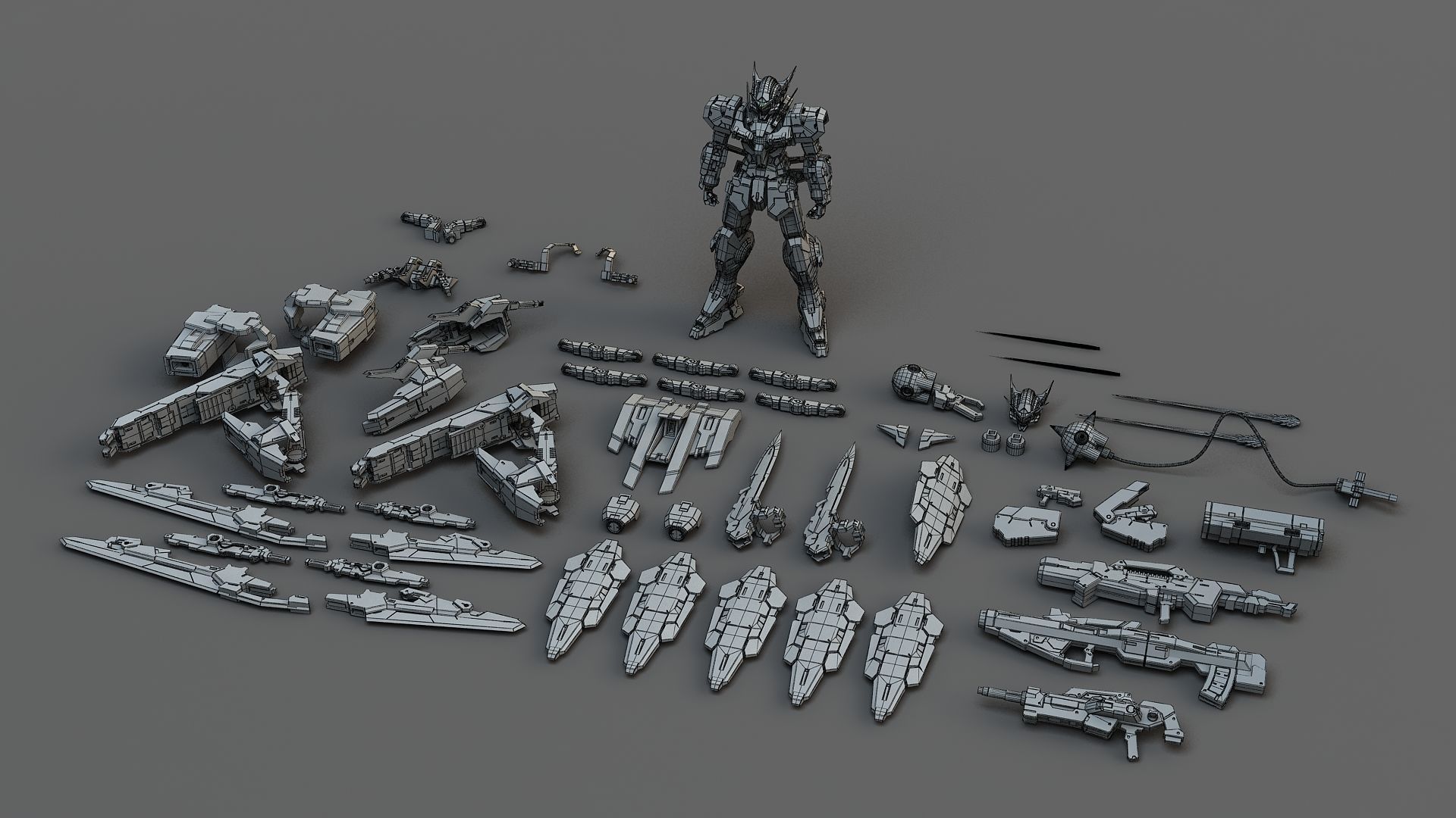 MOBILE SUIT GNY-001F GUNDAM ASTRAEA TYPE-F AVARANG DASH OP-SET 3D model_14