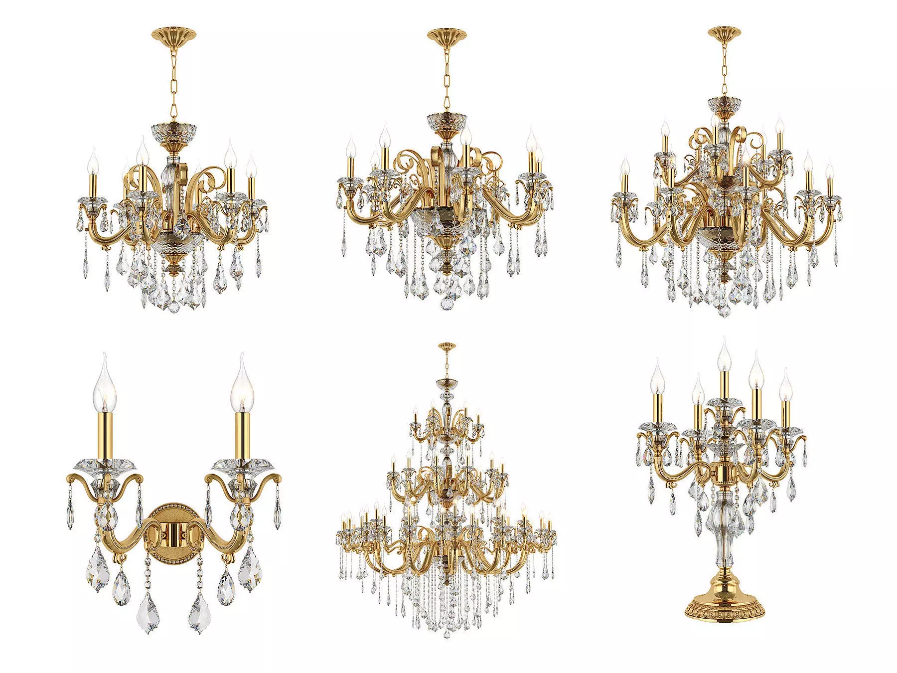 788 Lusso Osgona Collection of Classical Lamps Gold _0