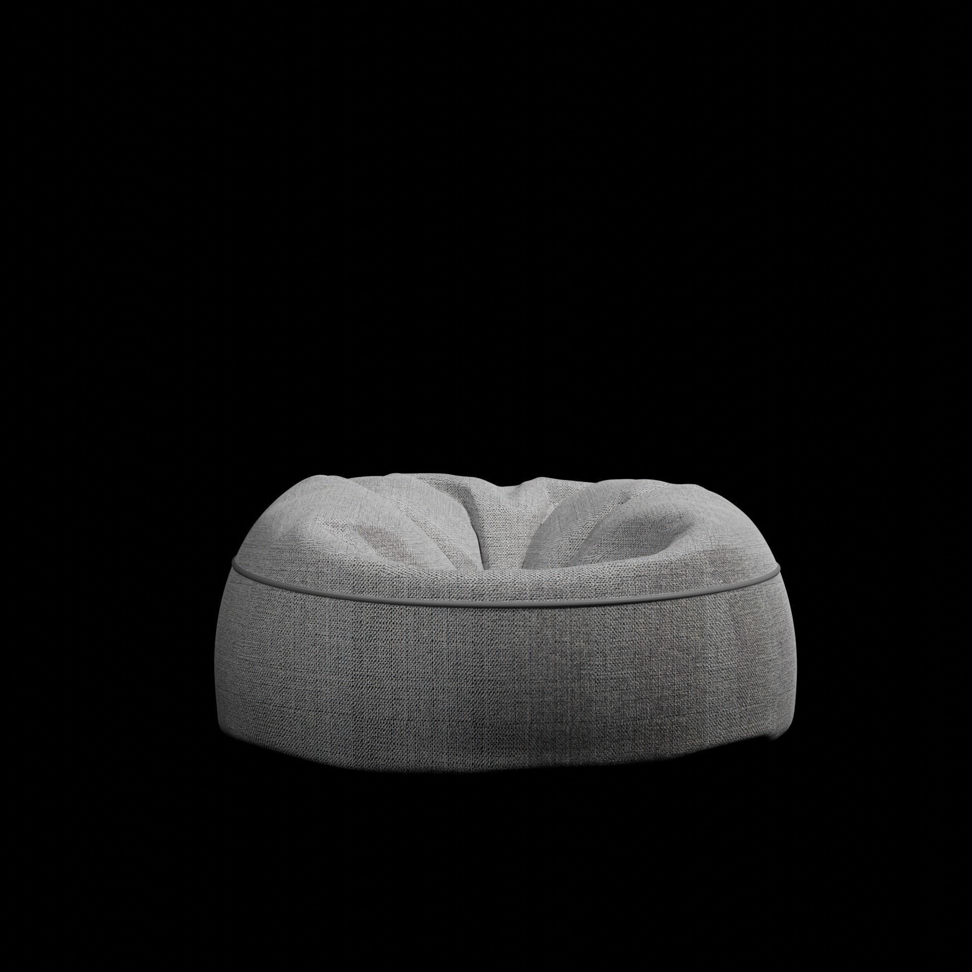 bean buff chair Free 3D model_3