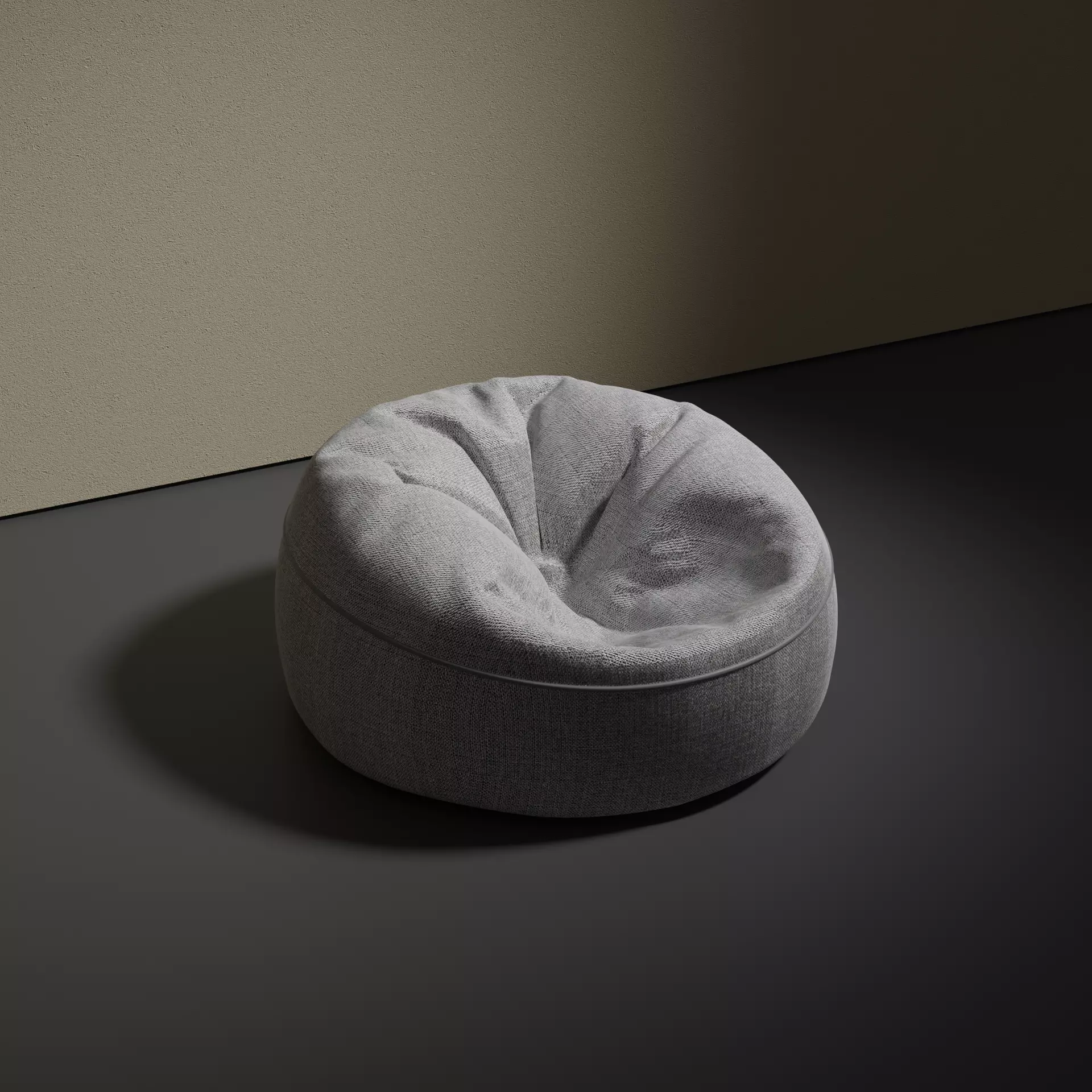 bean buff chair Free 3D model_0