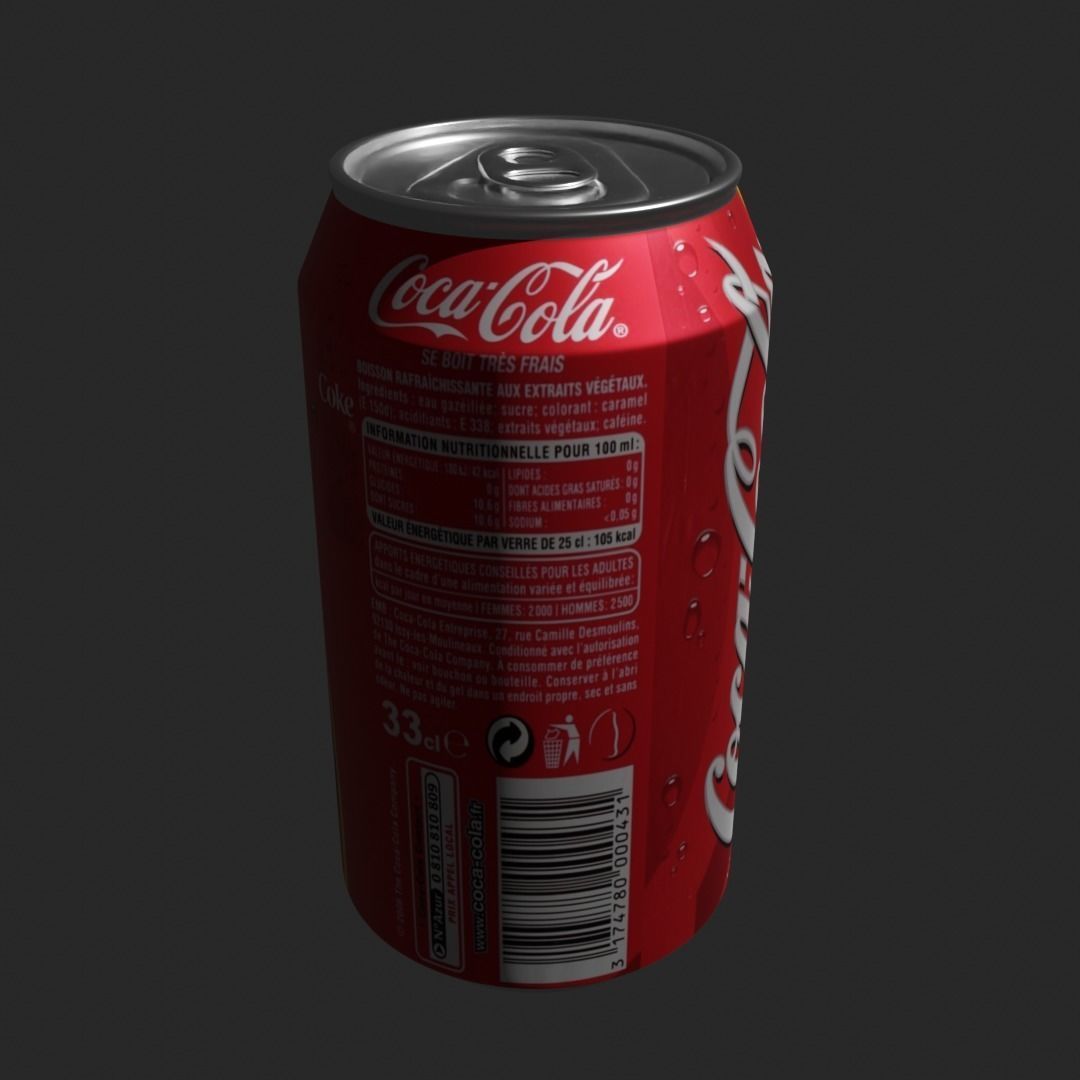 Coca Cola can low-poly pbr  Free low-poly 3D model_2