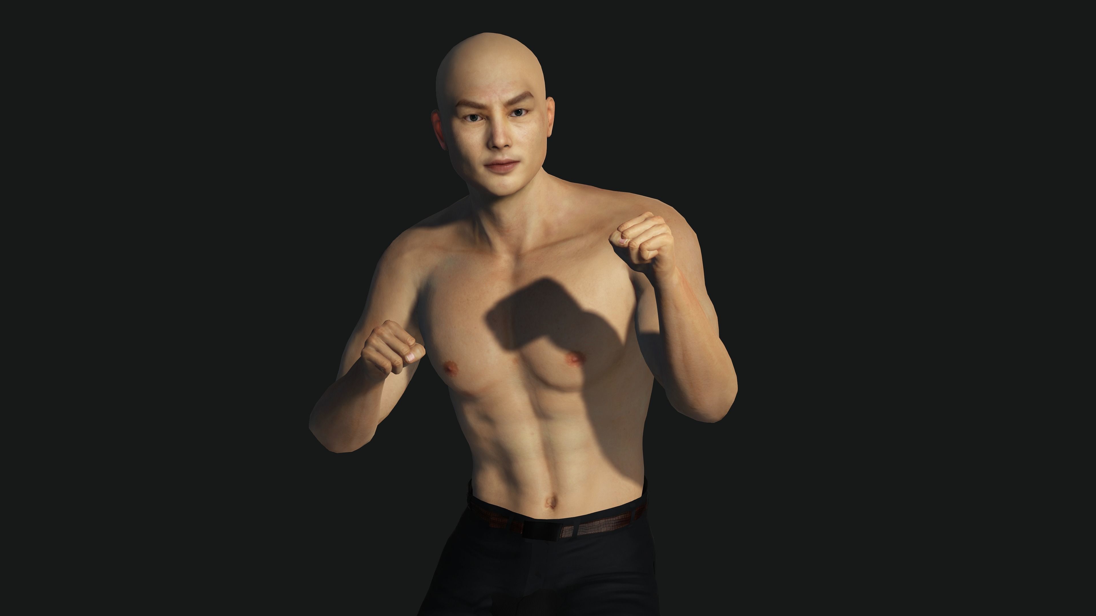 3D ASIAN MALE BUSINESSMAN-REALISTIC RIG GAME READY CHARACTER Low-poly 3D model_21
