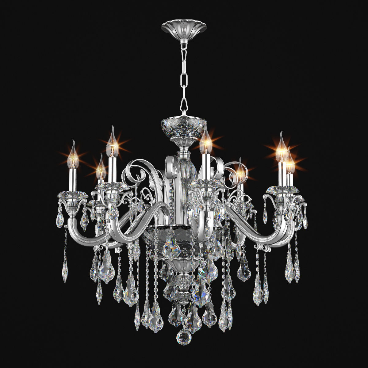 788 Lusso Osgona Collection of Classical Lamps Silver _8
