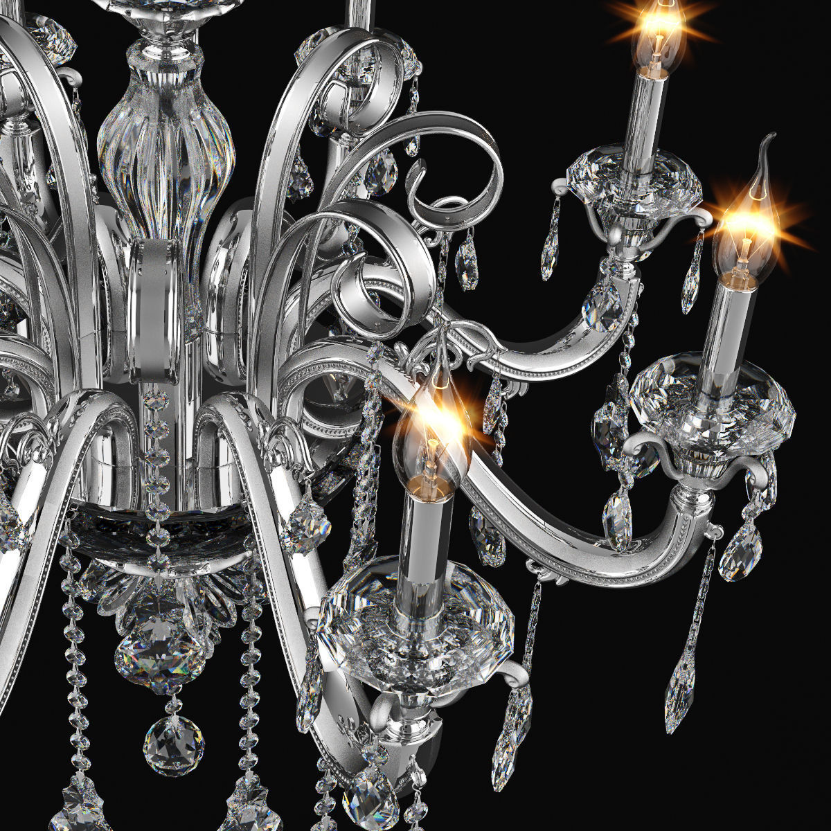 788 Lusso Osgona Collection of Classical Lamps Silver _10