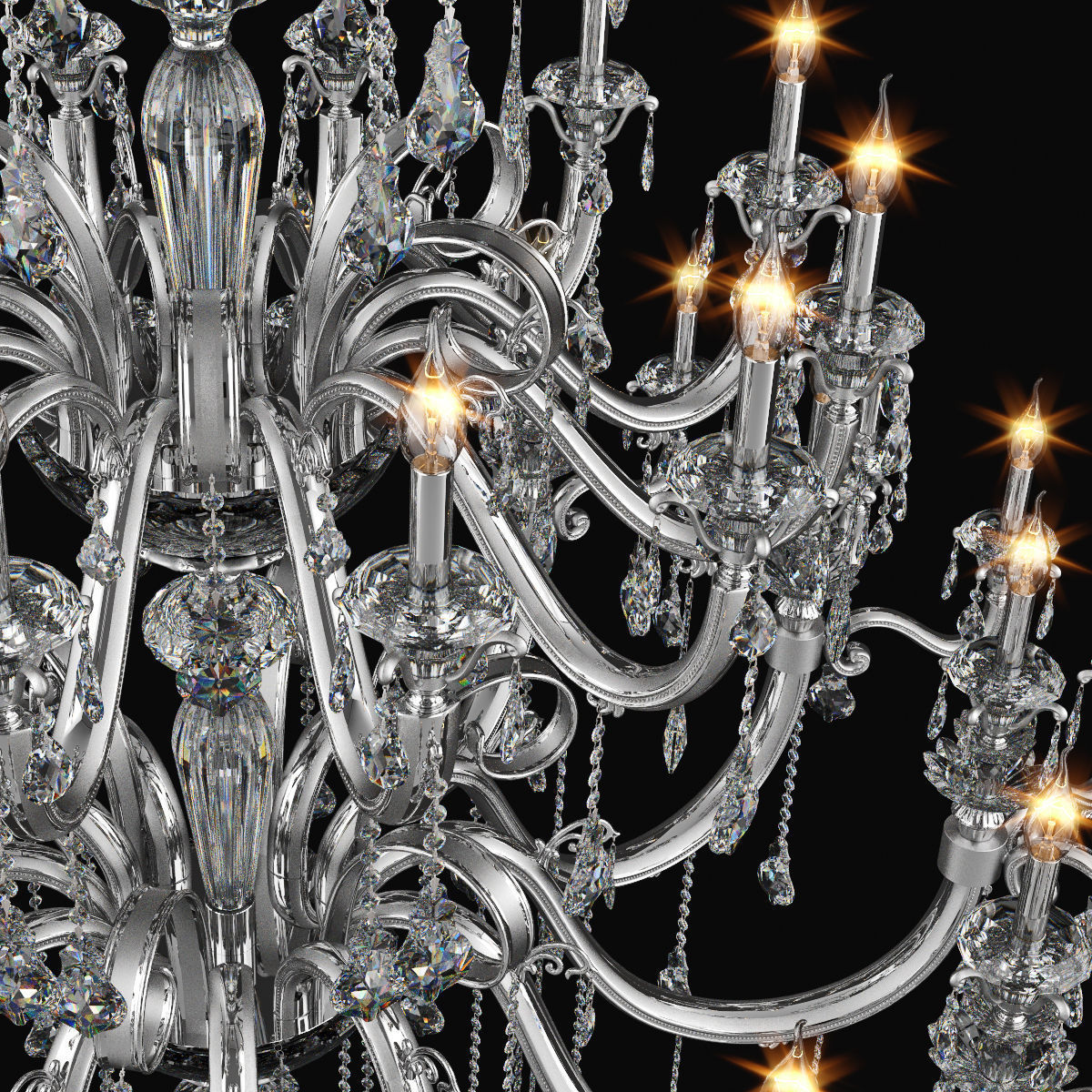 788 Lusso Osgona Collection of Classical Lamps Silver _24