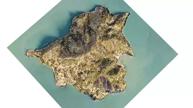 Angel Island terrain 3d model 3D model