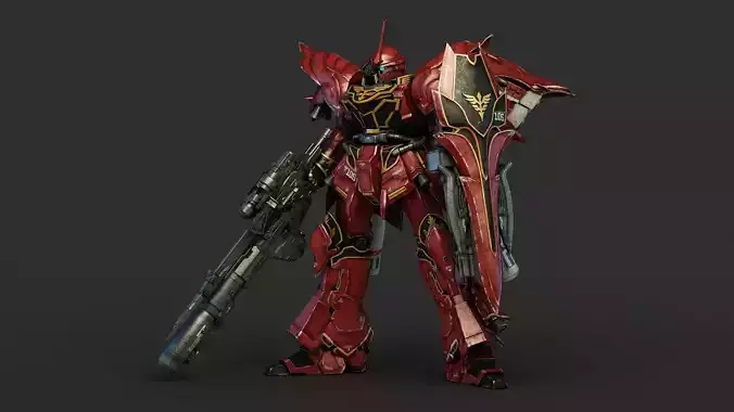 MOBILE SUIT GUNDAM MSN-06S SINANJU 3D model