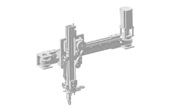 Robot Gripper 2 axis X Z Gripper 90 degree rotate