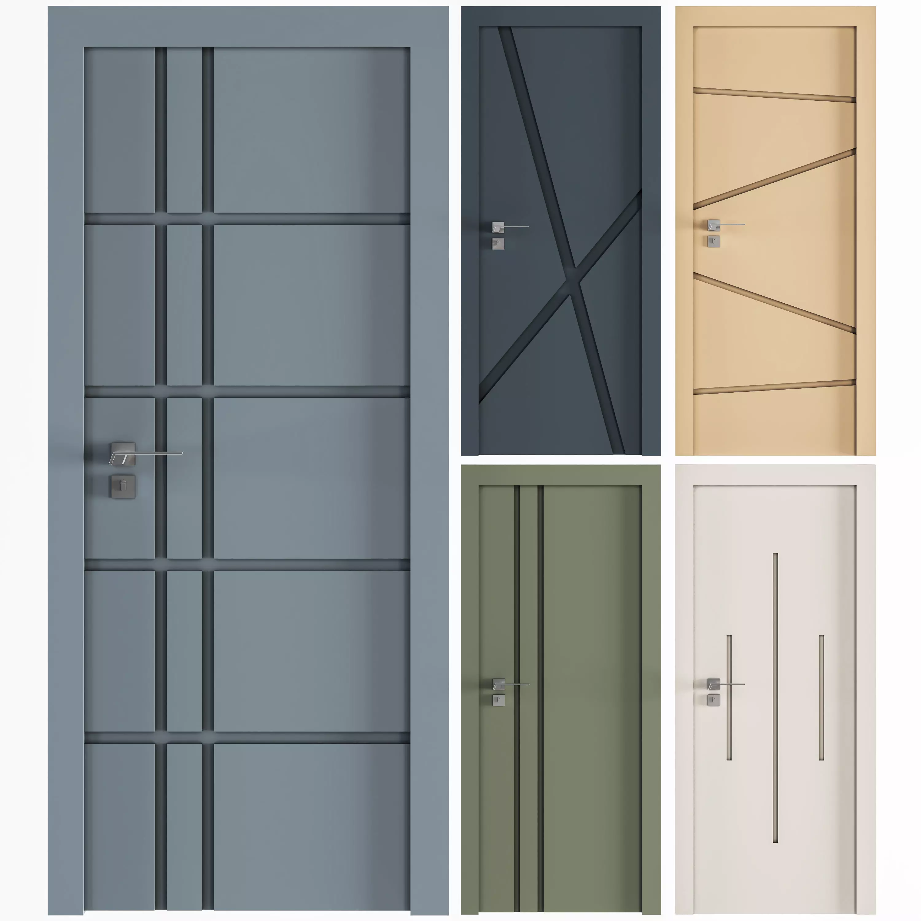 door pvc 02 3D model_0