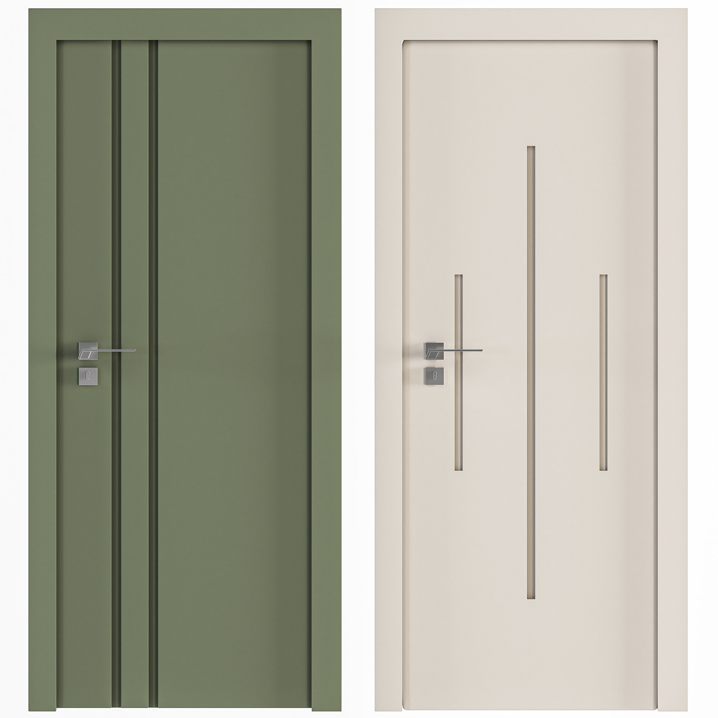 door pvc 02 3D model_1