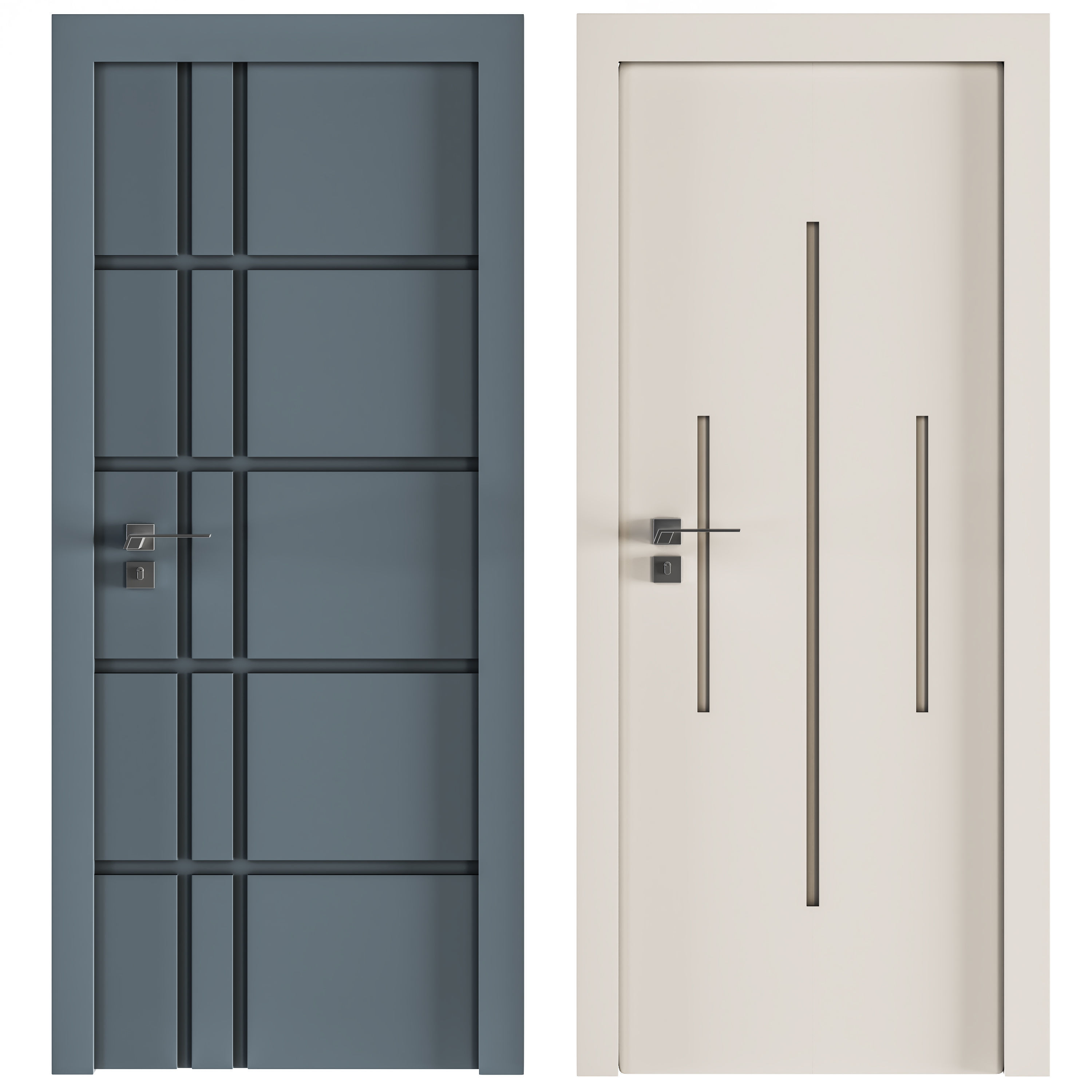 door pvc 02 3D model_2