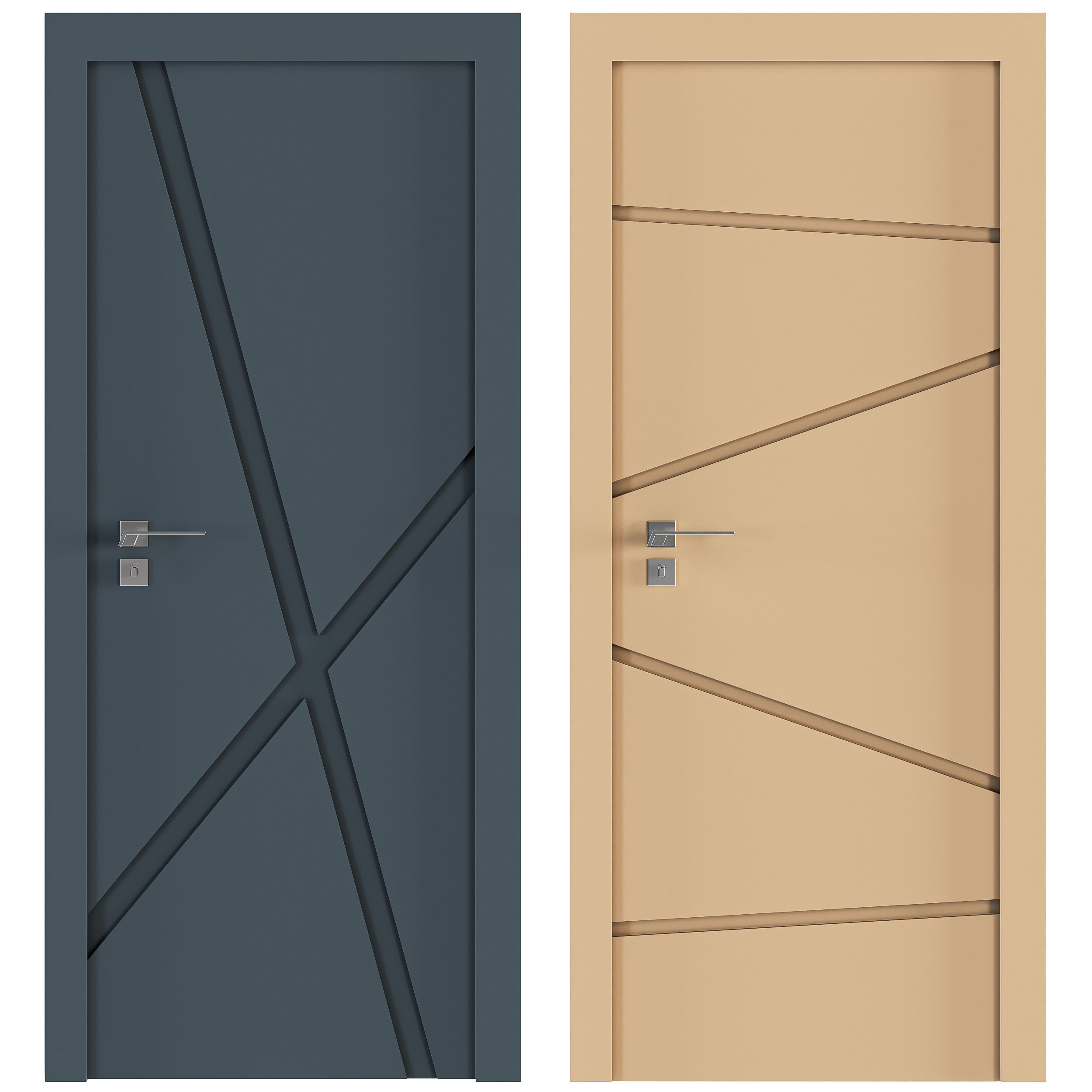 door pvc 02 3D model_3