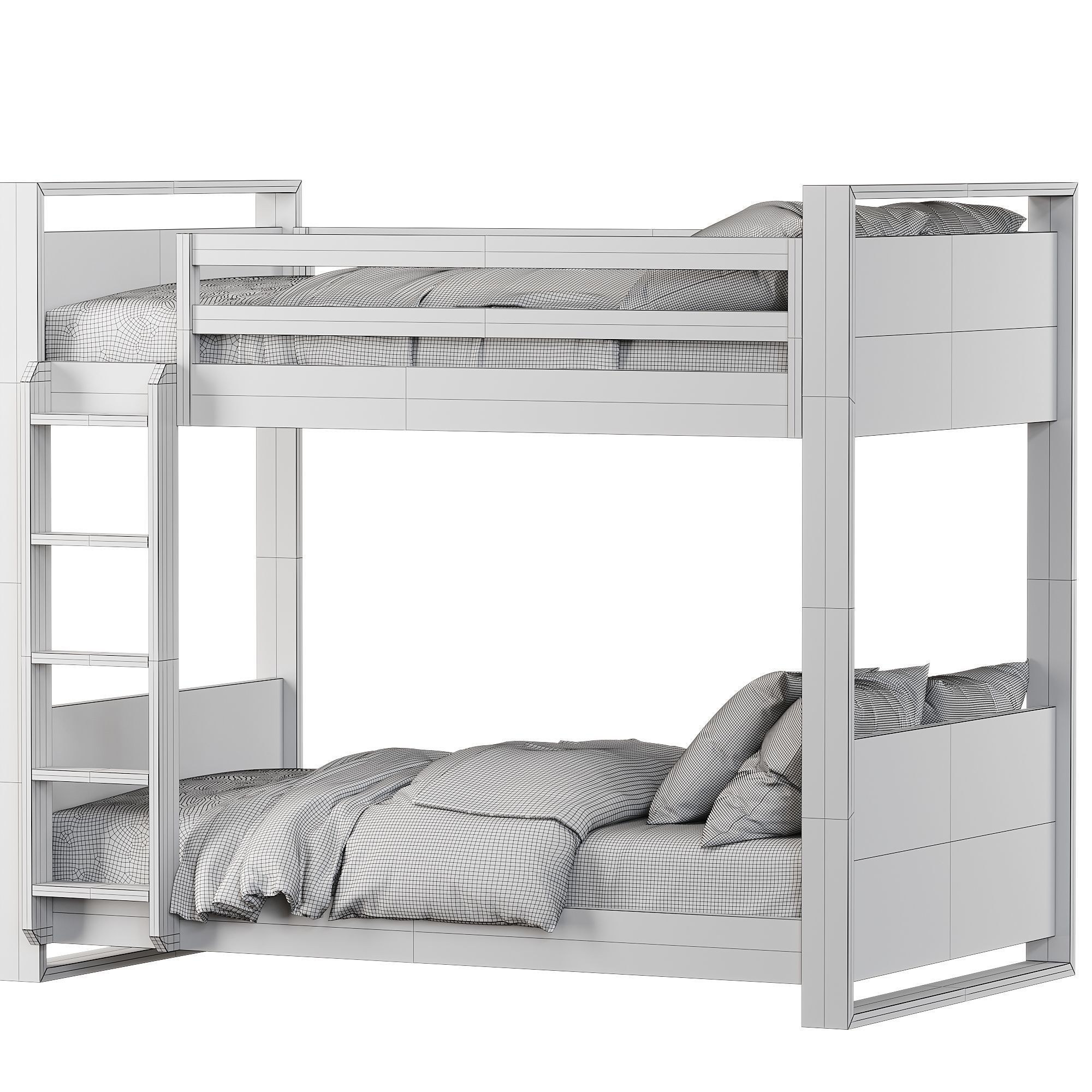 RH Wyler Bunk Bed 3D model CGTrader