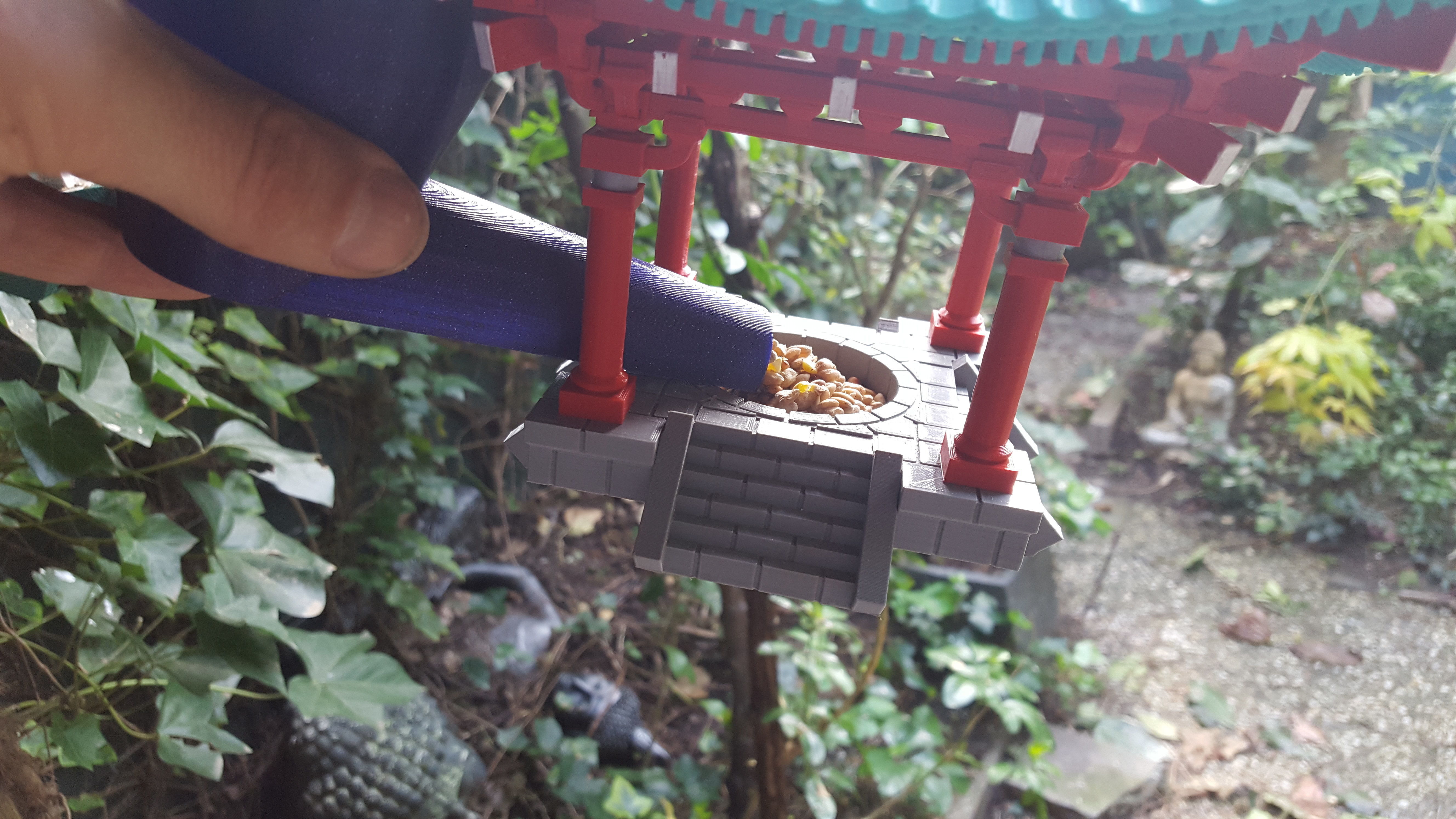 Bird Seed Dispenser Free 3D print model_3