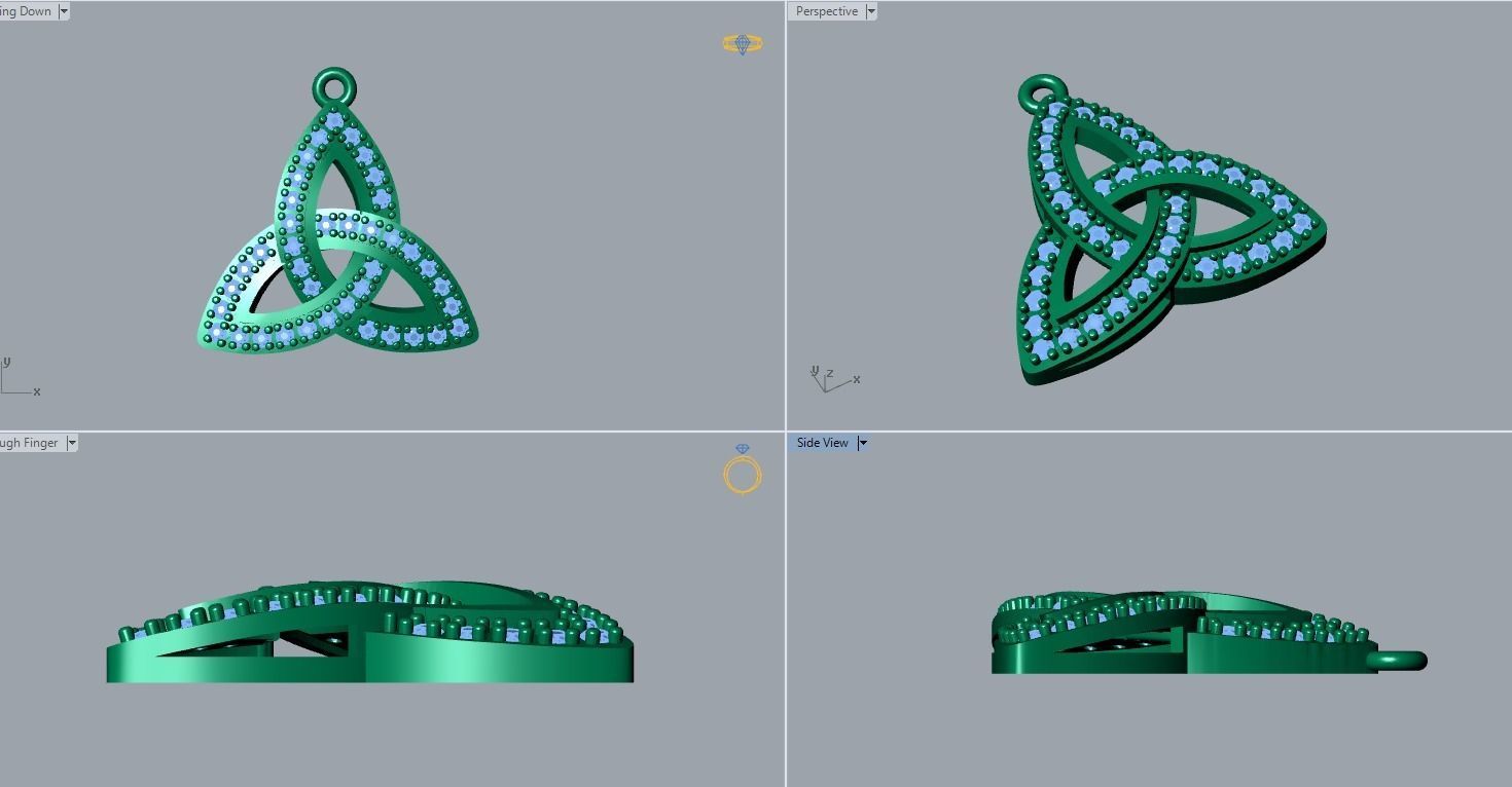 pendant 3D print model_3