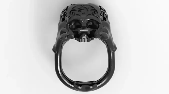 skull ring 3D print model